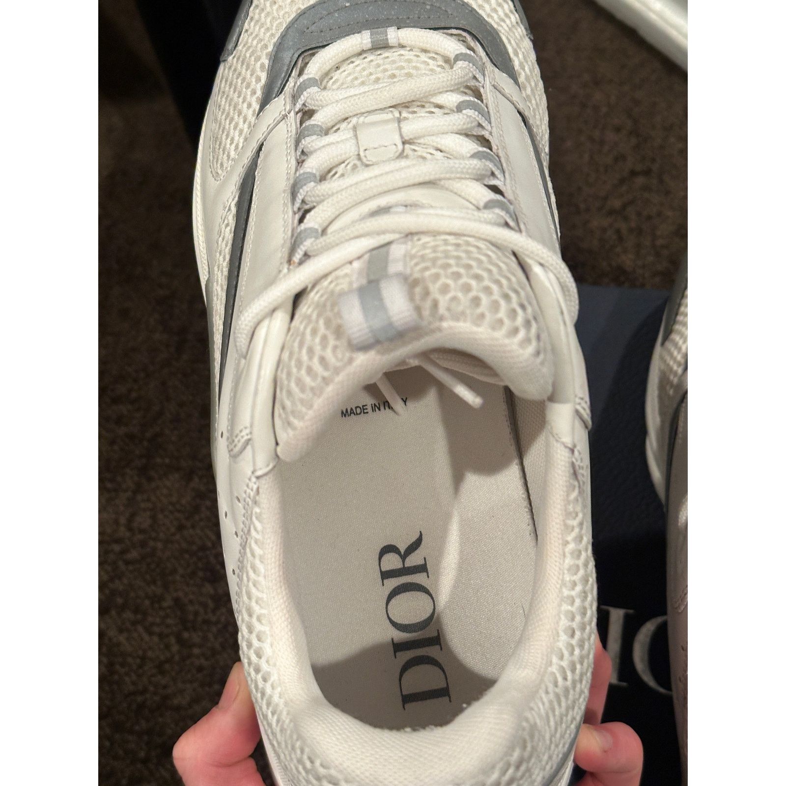 Dior Size 14 - Dior B22 White Sneakers Size US 14 / EU 47 - 10 Thumbnail