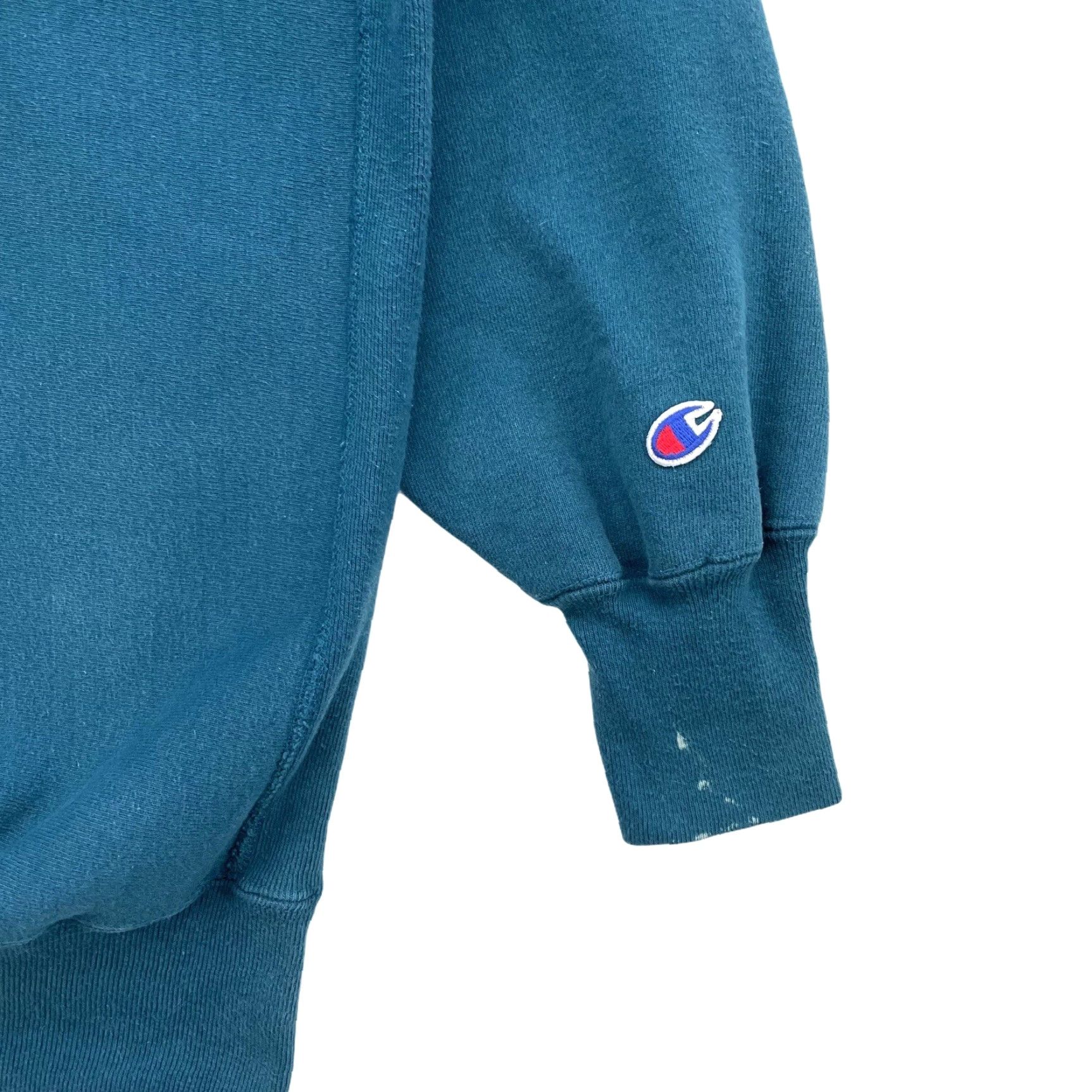 Champion VINTAGE Champion Reverse Weave Sweatshirt XL/XXL Spellout Blue Mens Pullover Reversible Sweatshirt Short Vintage Champion Reverse Weave 2XL Blue Mens Size US XXL / EU 58 / 5 - 3 Thumbnail