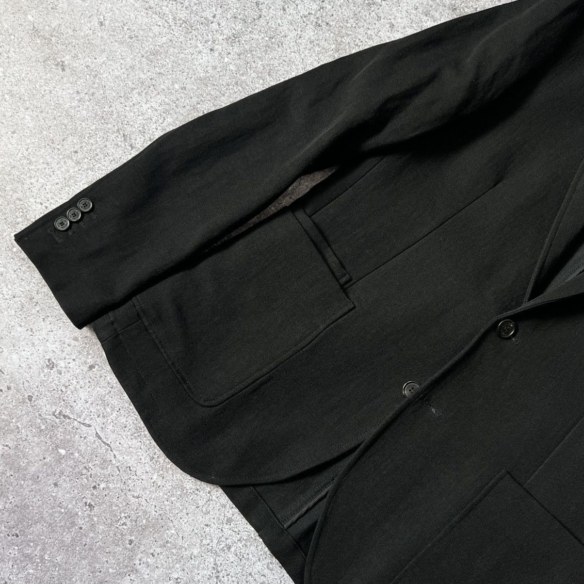 Neil Barrett Neil Barrett Black Blazer Jacket Italy Wool Linen Blend Size US M / EU 48-50 / 2 - 2 Thumbnail