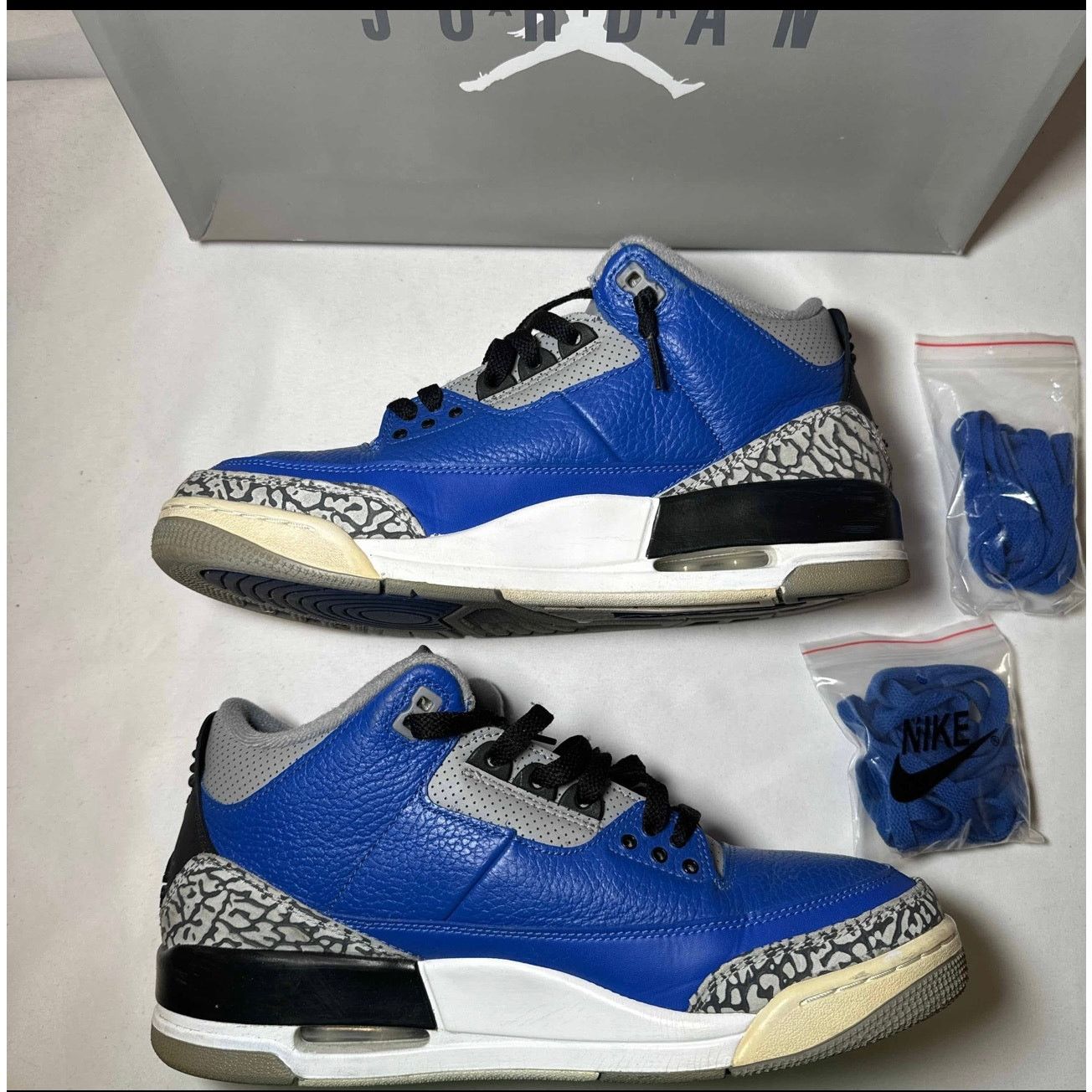 Jordan Brand × Nike Size 10 - Nike Air Jordan 3 Retro Varsity Royal Men's Shoes Size US 10 / EU 43 - 3 Thumbnail