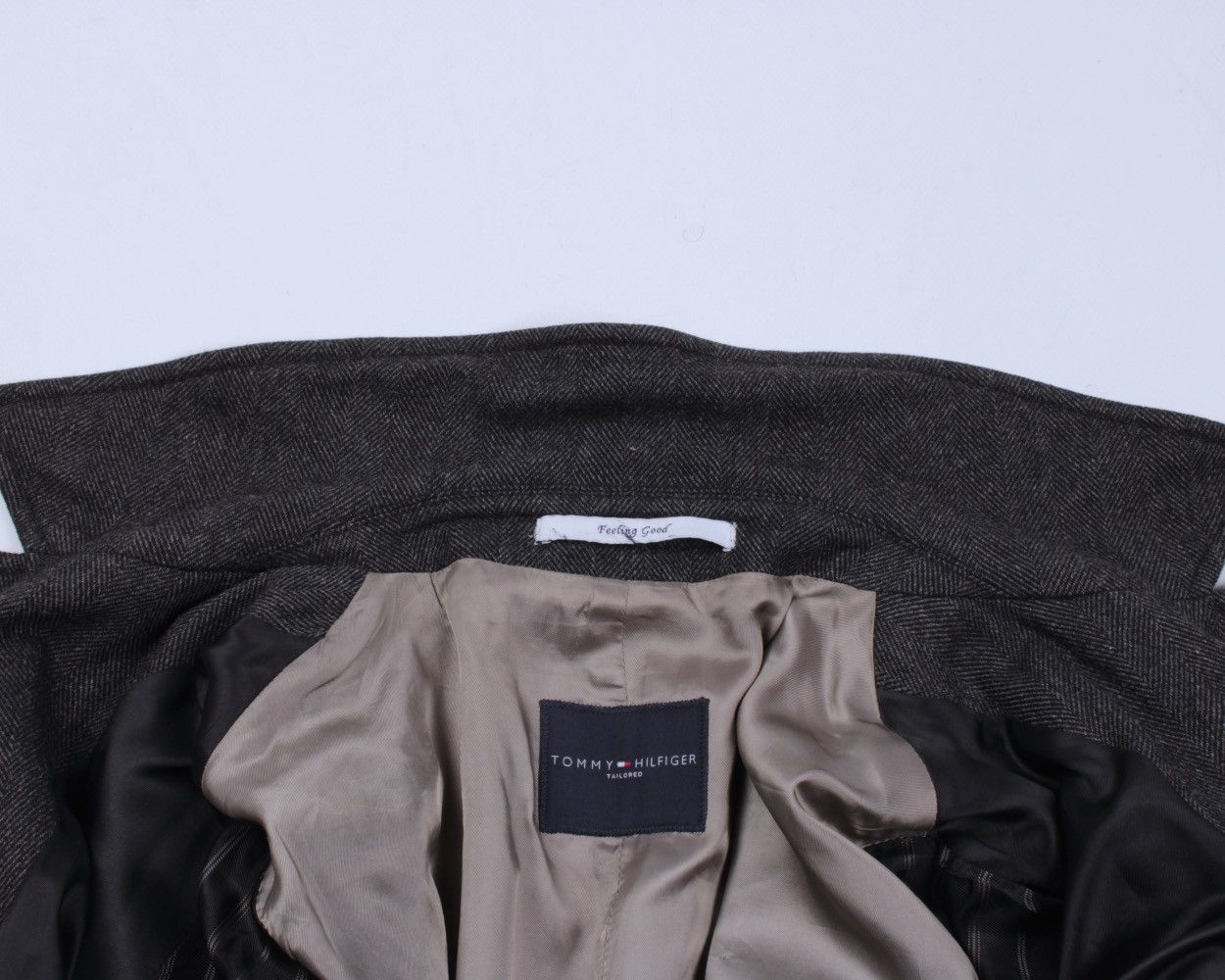 Designer × Tommy Hilfiger × Vintage TOMMY HILFIGER Tailored Feeling Wool Blend Potters Long Coat Size US S / EU 44-46 / 1 - 16 Thumbnail