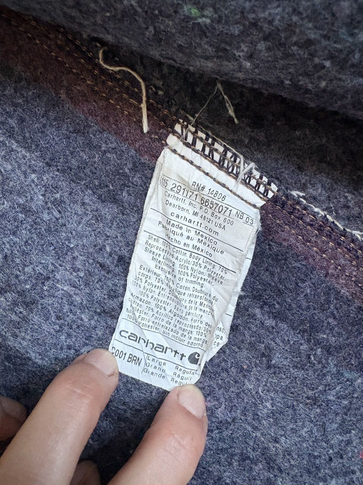 Carhartt Vintage faded Carhartt Work Jacket Size US L / EU 52-54 / 3 - 8 Thumbnail