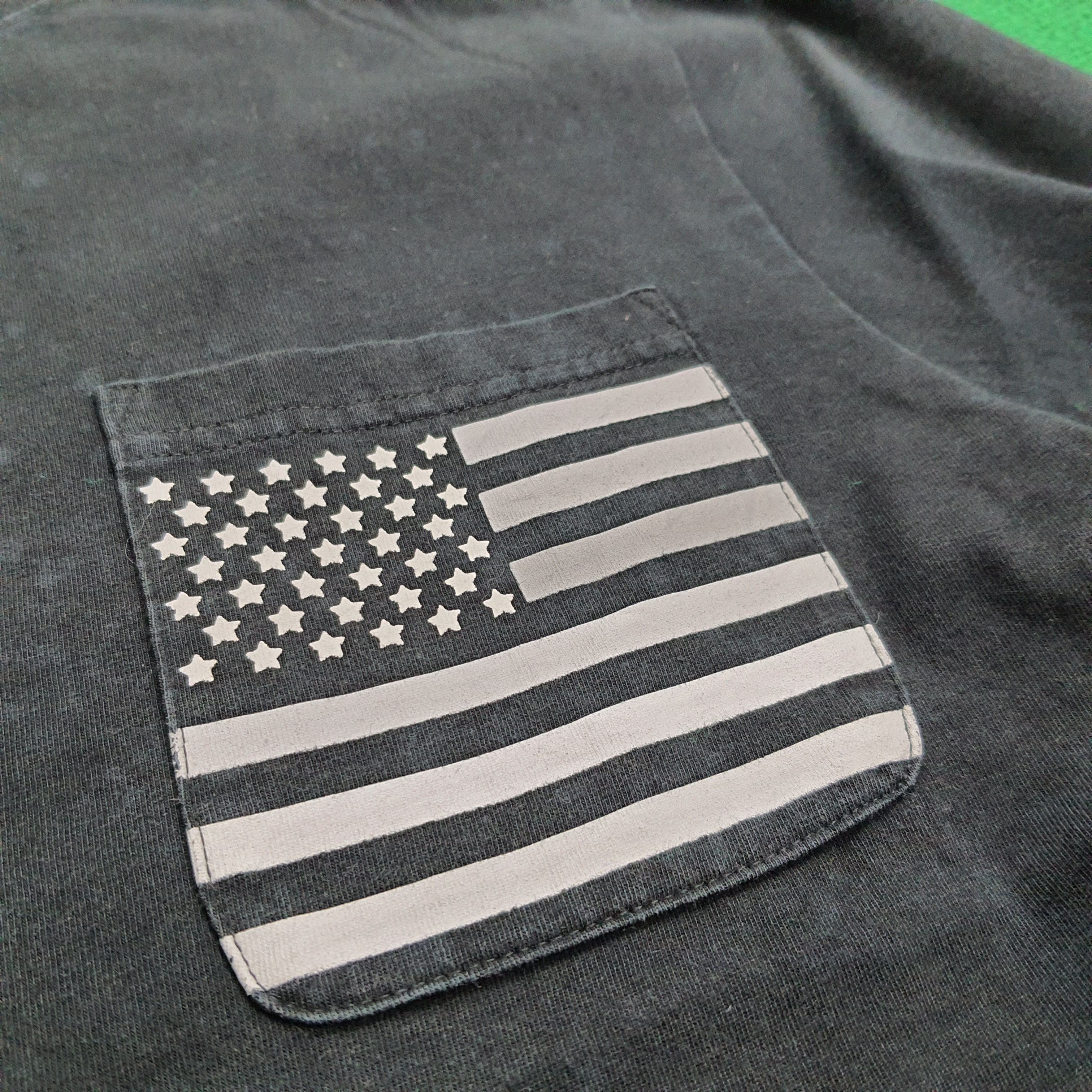 Beams Plus Vintage BEAMS Long Sleeve American Flag Pocket Tee Size US L / EU 52-54 / 3 - 6 Thumbnail
