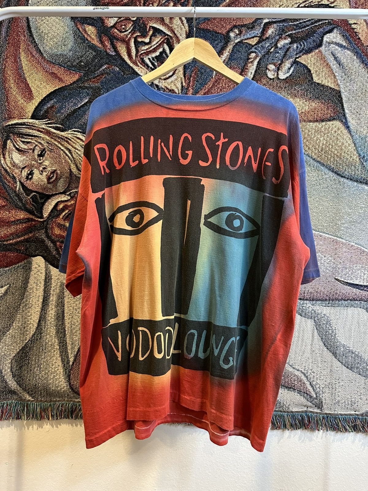 image of Band Tees x The Rolling Stones Vintage 90’S Rolling Stones Voodoo Lounge Tour T Shirt (Size 2XL)