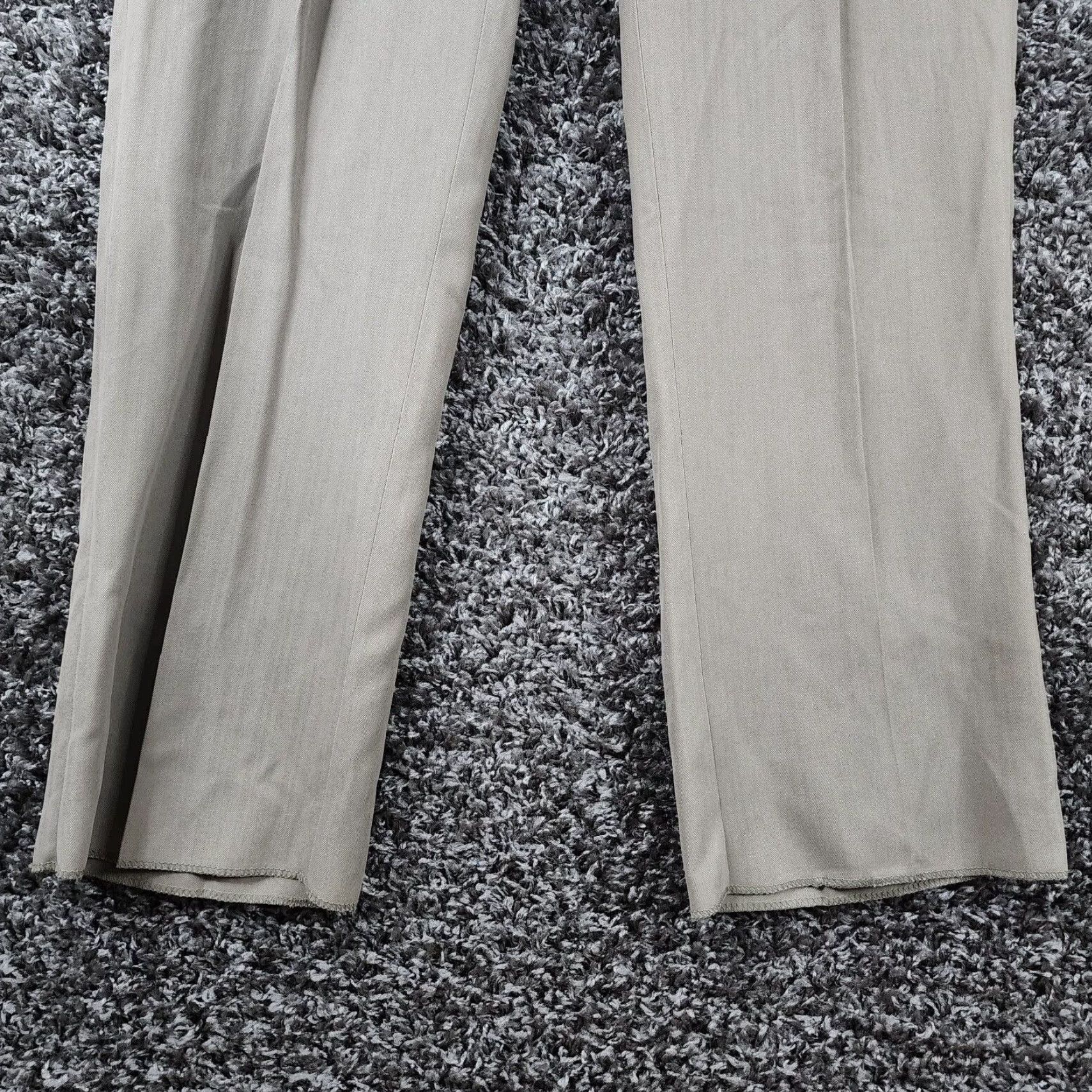 Pierre Cardin Pierre Cardin Mens Beige Silk Dress Pants 33 Regular Mens Size US 33 - 2 Thumbnail