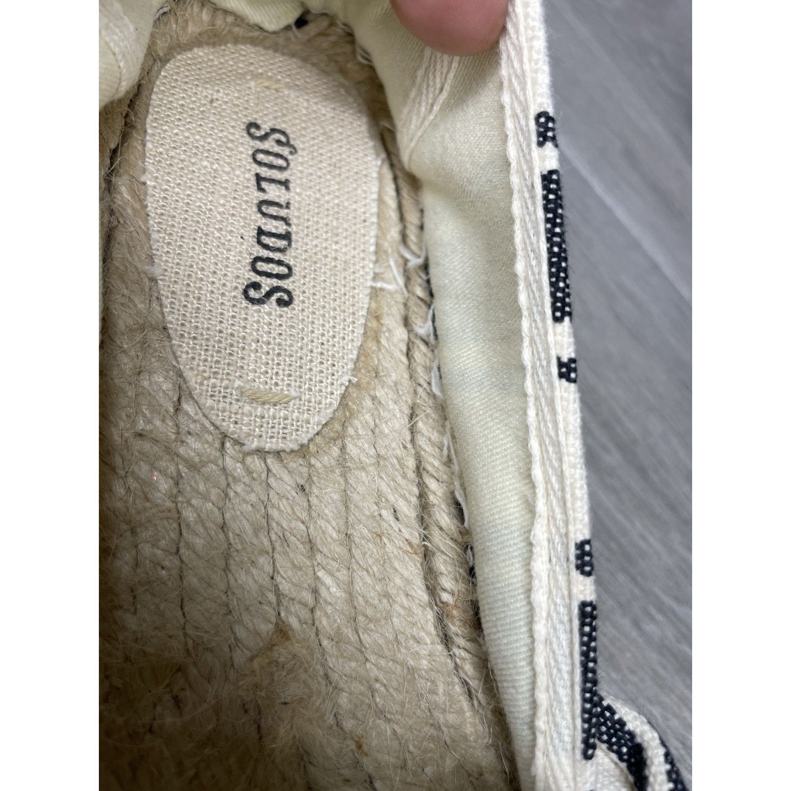 Soludos Soludos Striped Espadrille Bow Blue Cream Nautical Shoes Wom Size US 9 / IT 39 - 15 Thumbnail