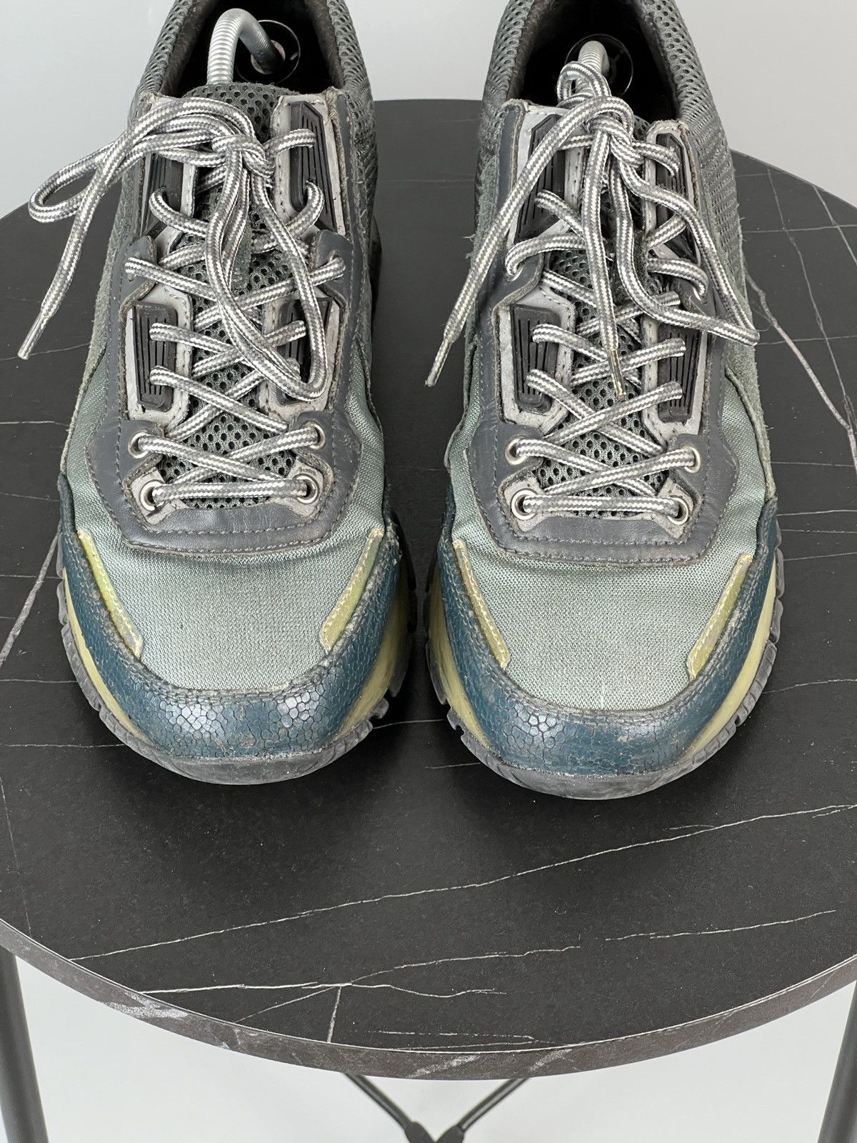 Lanvin Lanvin Mesh Leather suede Sneakers (Y0488) Size US 8 / EU 41 - 4 Thumbnail