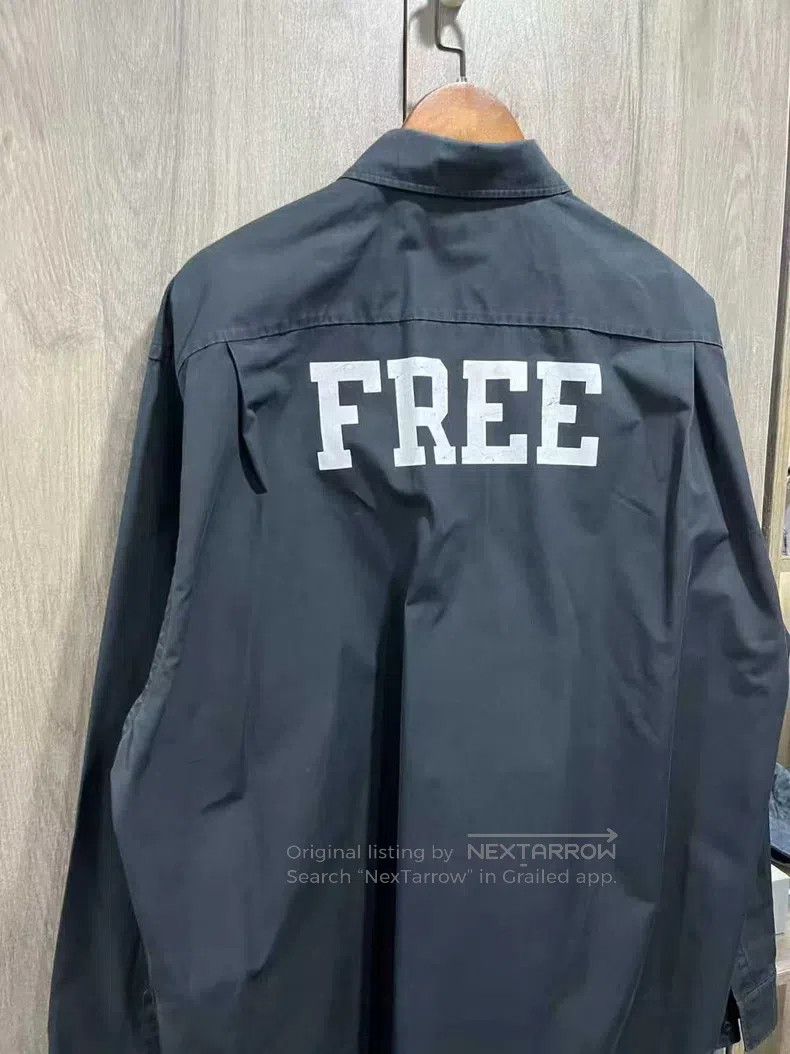Balenciaga Balenciaga Black Letter Printed Long Sleeve Shirt Size XS / US 0-2 / IT 36-38 - 6 Thumbnail