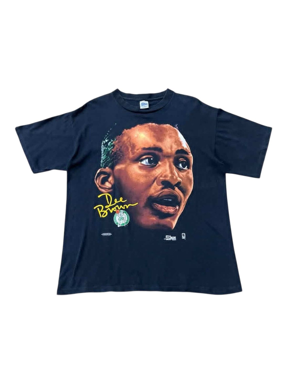 NBA 1991 Dee Brown Boston Celtics Big Face Single Stitch Tee Size US L / EU 52-54 / 3 - 1 Thumbnail