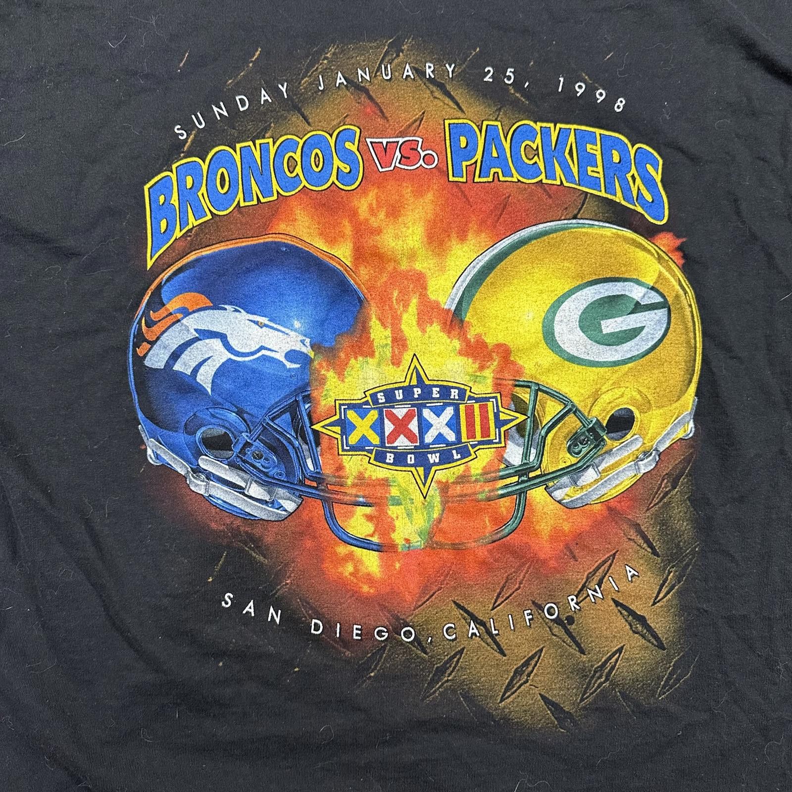 Pro Player Pro Player Men T-Shirt XXL Black 1998 NFL Superbowl Size US XXL / EU 58 / 5 - 3 Thumbnail