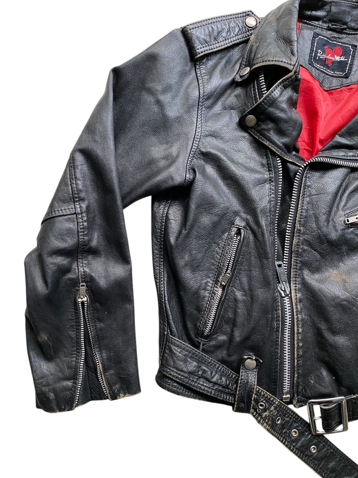 Japanese Brand Kakushi Tokyo Leather Perfecto Punk jacket nice design Size US M / EU 48-50 / 2 - 13 Thumbnail