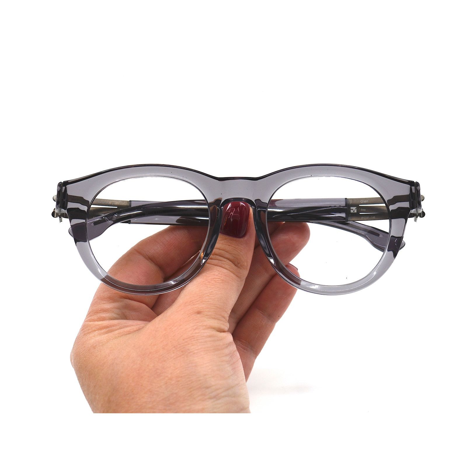 Ic! Berlin NEW IC! BERLIN GLEN GREY TRANSPARENT EYEGLASSES FRAME Size ONE SIZE - 11 Thumbnail