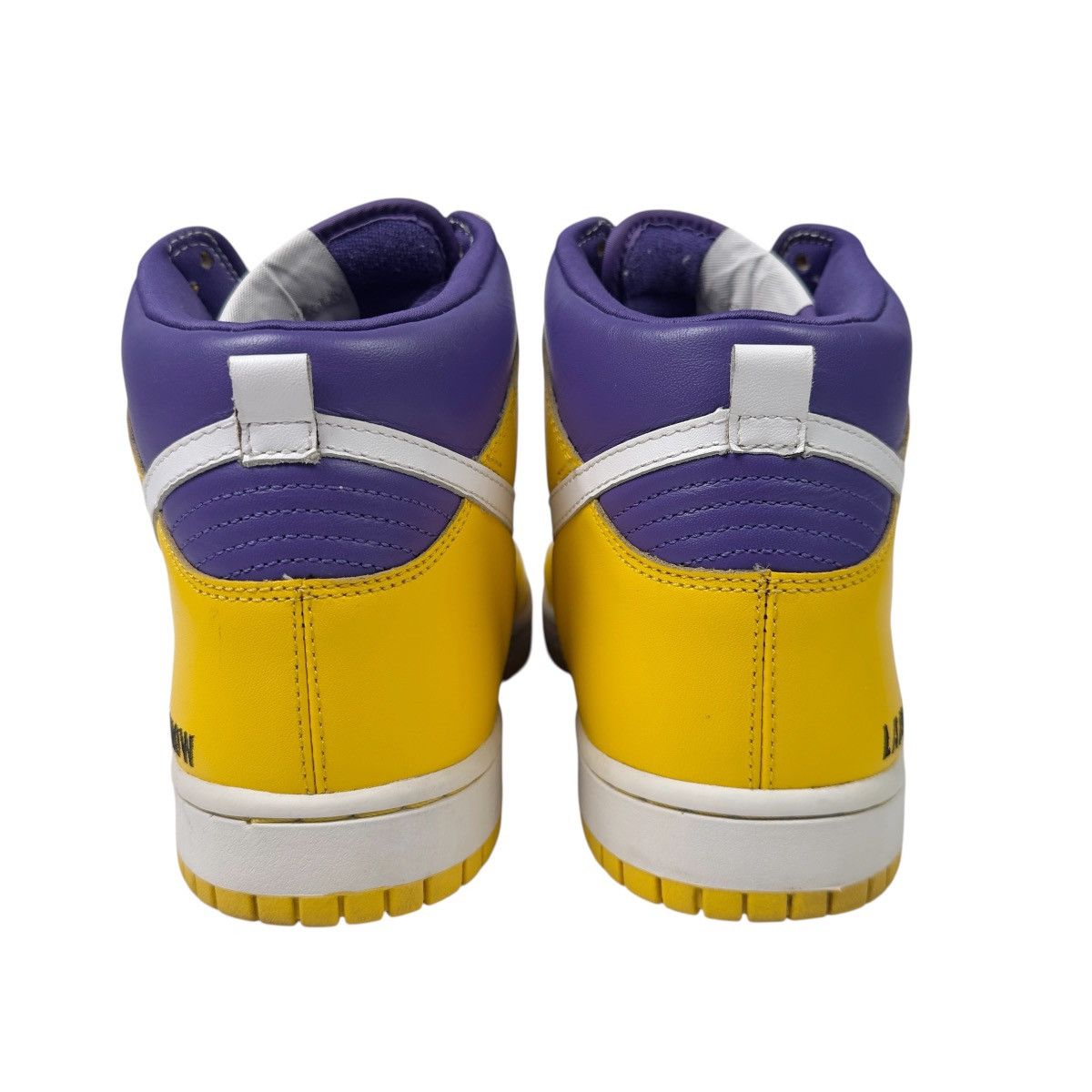 Nike Nike iD Dunk High 2008 Lakers 316142 991 Leather SZ 10.5 Size US 10.5 / EU 43-44 - 5 Thumbnail