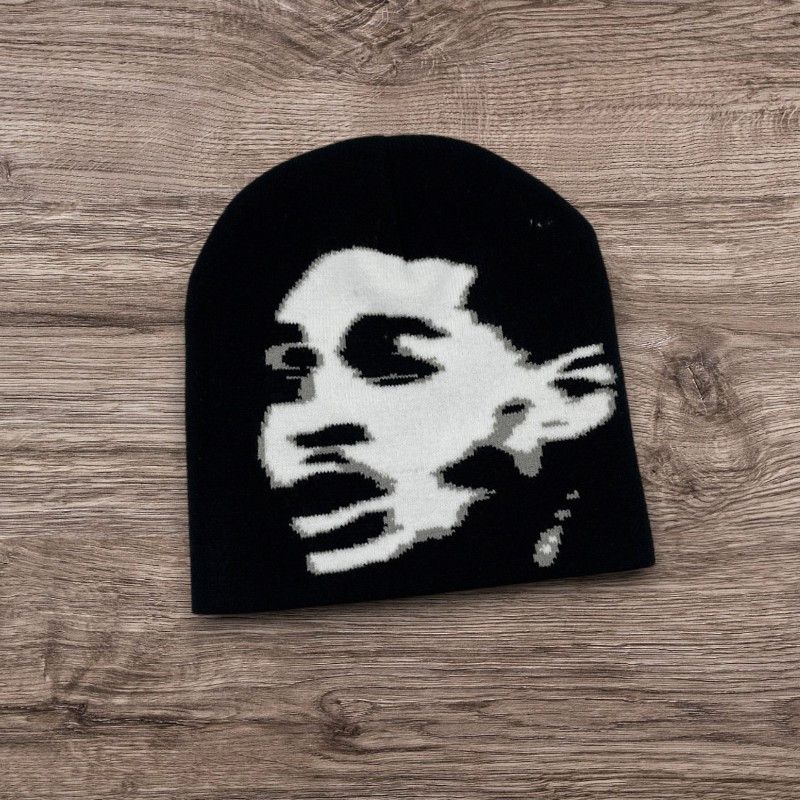Other Opium Avantgarde Beanie | ALT Grunge Y2K Graphic Face Hat Size ONE SIZE - 1 Preview