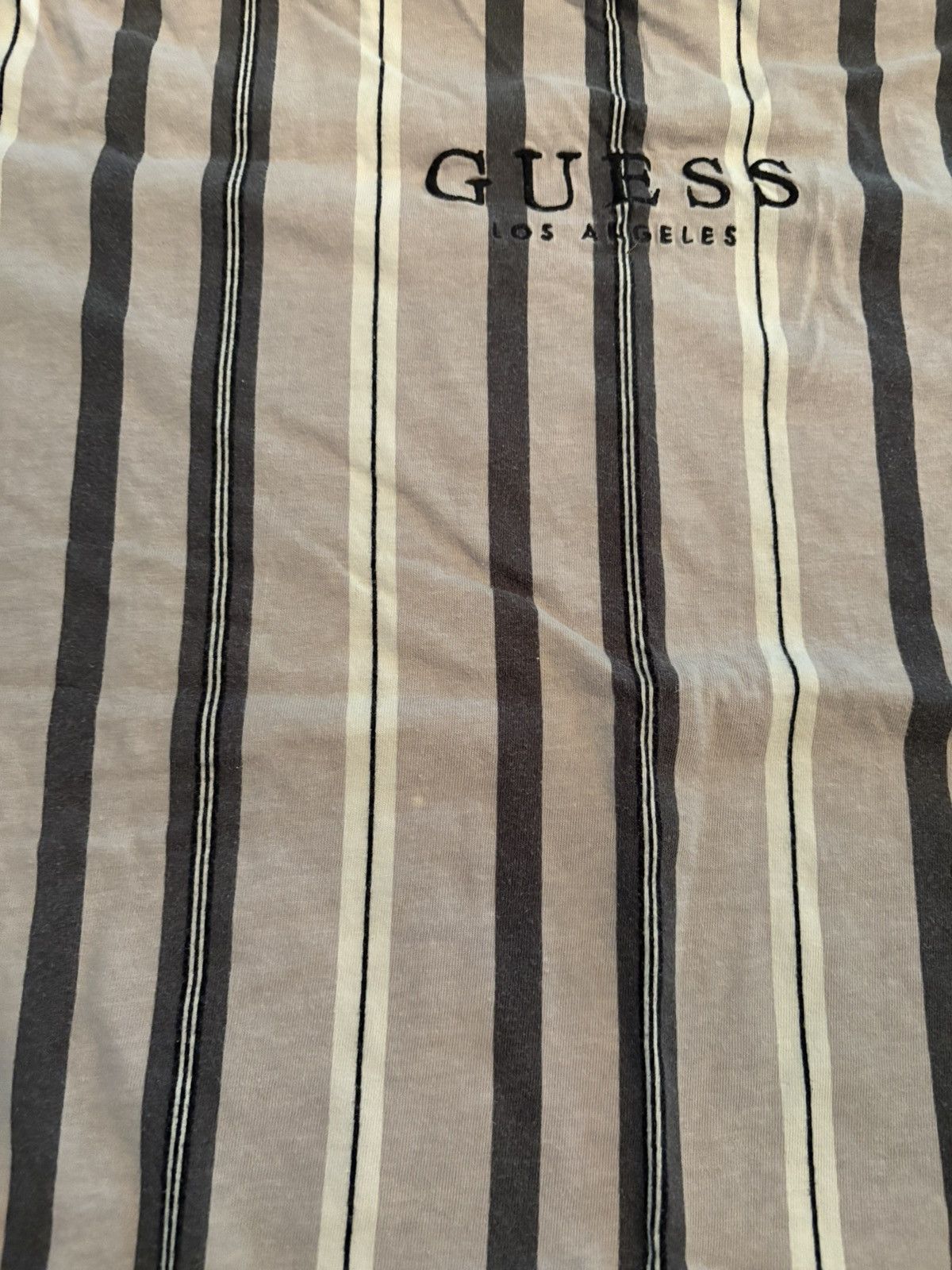 Guess Vintage Vertical Striped Tee Size US L / EU 52-54 / 3 - 3 Thumbnail