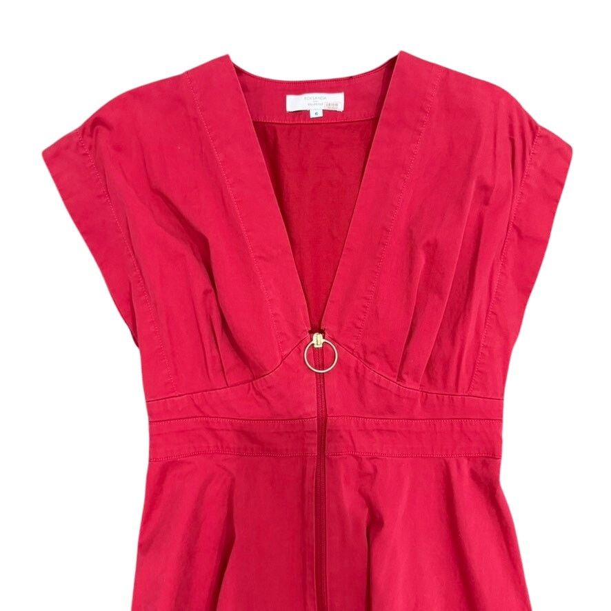 ROKSANDA Roksanda x RTR Two-Tone Midi Dress in Red/Orange, Size US 6 Size M / US 6-8 / IT 42-44 - 5 Thumbnail