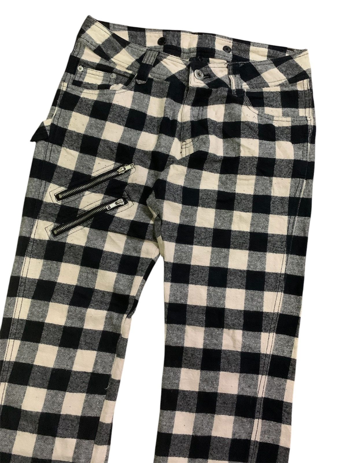 Japanese Brand × Seditionaries Vtg Japanese Seditionaries Tartan Zip Pant Size US 30 / EU 46 - 2 Thumbnail