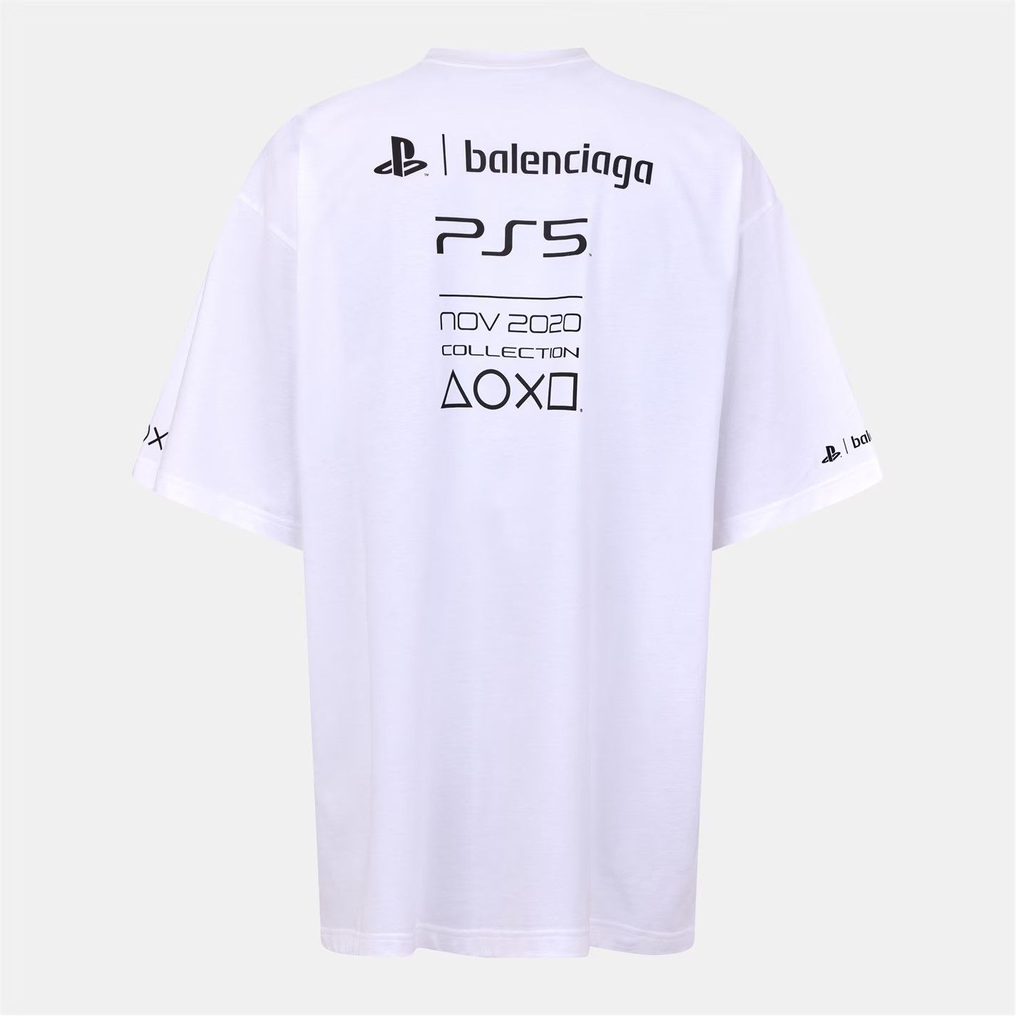 Balenciaga o1g2r1mq0226 T-Shirt In White Size US L / EU 52-54 / 3 - 2 Thumbnail