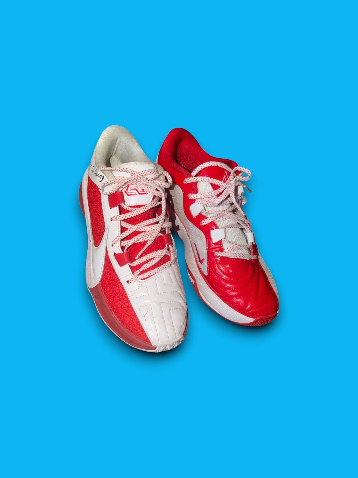 Nike Nike Zoom Freak 5 EP White red Low top shoes mens size 8 Size US 8 / EU 41 - 4 Thumbnail