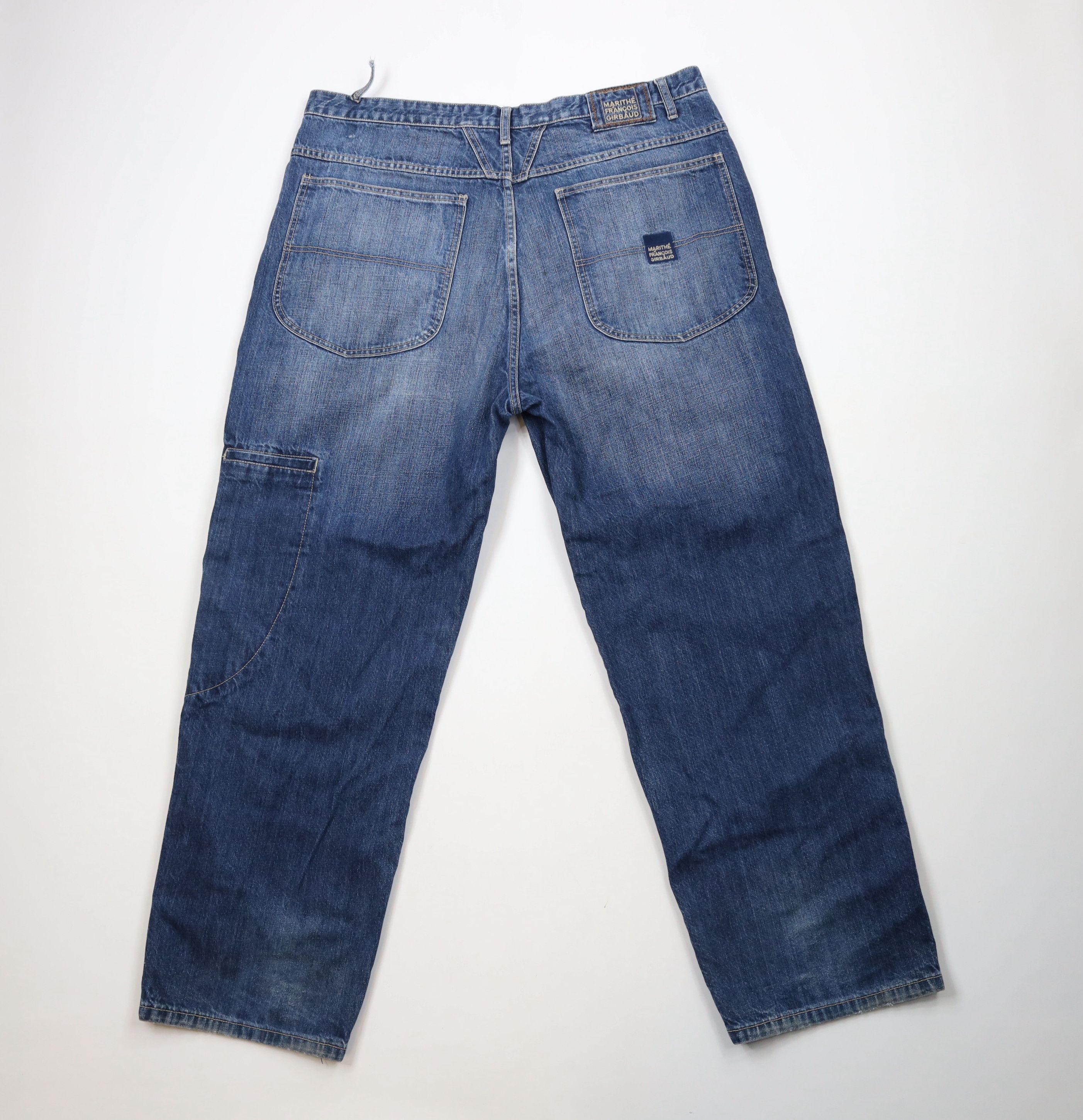 Marithe + Francois Girbaud × Vintage Vintage 90s Marithe Francois Girbaud Wide Leg Denim Jeans Size US 40 / EU 56 - 8 Thumbnail