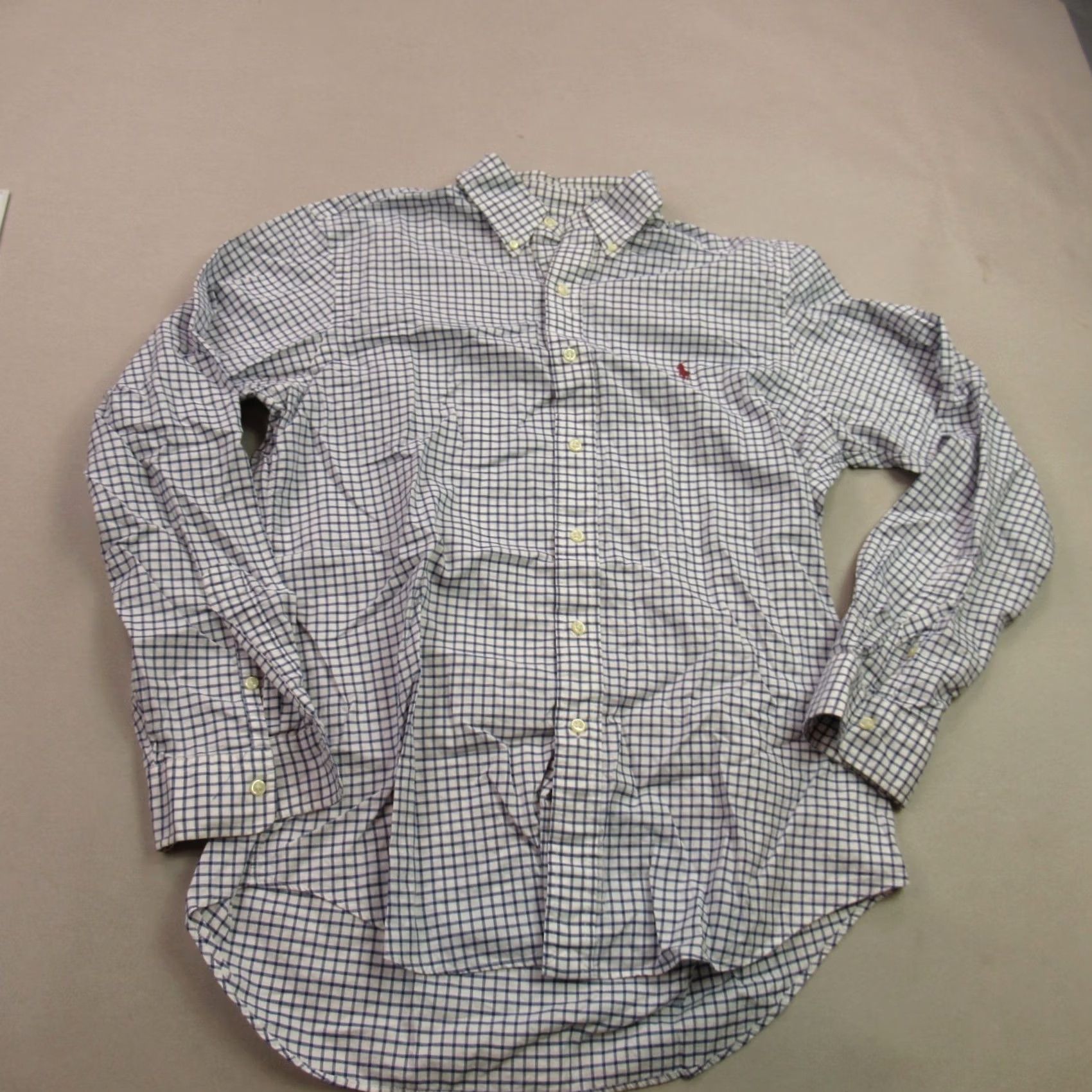 Ralph Lauren Ralph Lauren Shirt Mens Medium Blue Long Sleeve Lightweight Button Front Checks Size US M / EU 48-50 / 2 - 2 Thumbnail