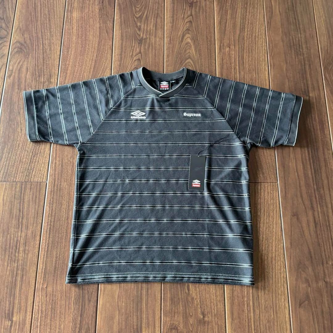 Supreme x Umbro Stripe Soccer Jersey Black