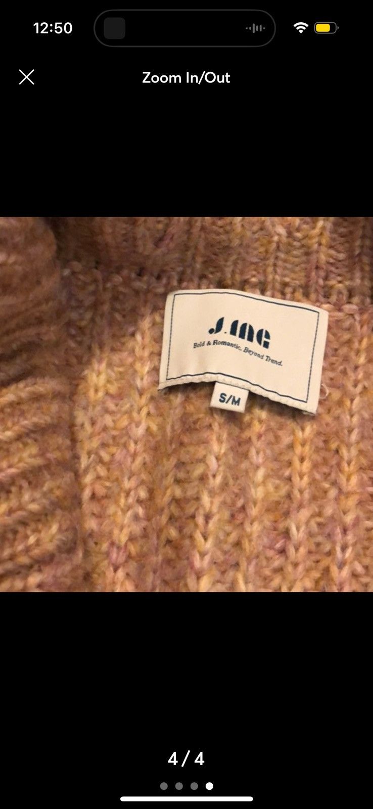 JINS Rivka Pink Rib Knit Cardigan - J.ING Size S / US 4 / IT 40 - 4 Thumbnail