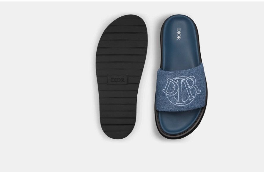 Dior o1w1db10325 3SA143 Aqua Sandals in Blue Size US 7 / EU 40 - 4 Thumbnail