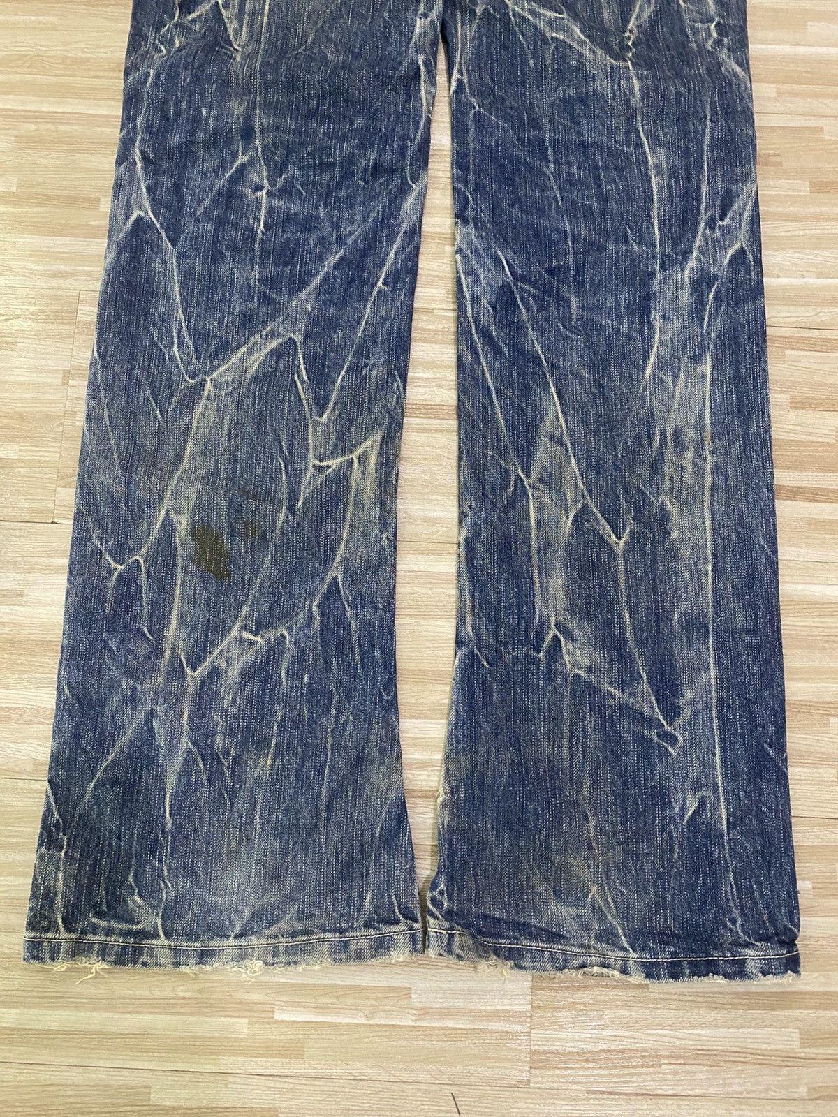 Japanese Brand 💥INSANE DISTRESSED BLUE WAY JEANS💥 Size US 29 - 16 Thumbnail