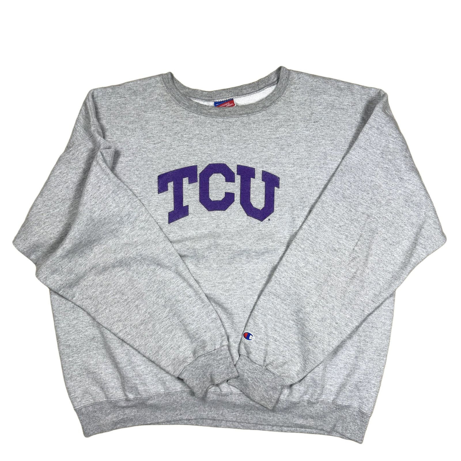 Champion Y2K Champion TCU Crewneck Sweatshirt XL Grey Size US XL / EU 56 / 4 - 2 Thumbnail