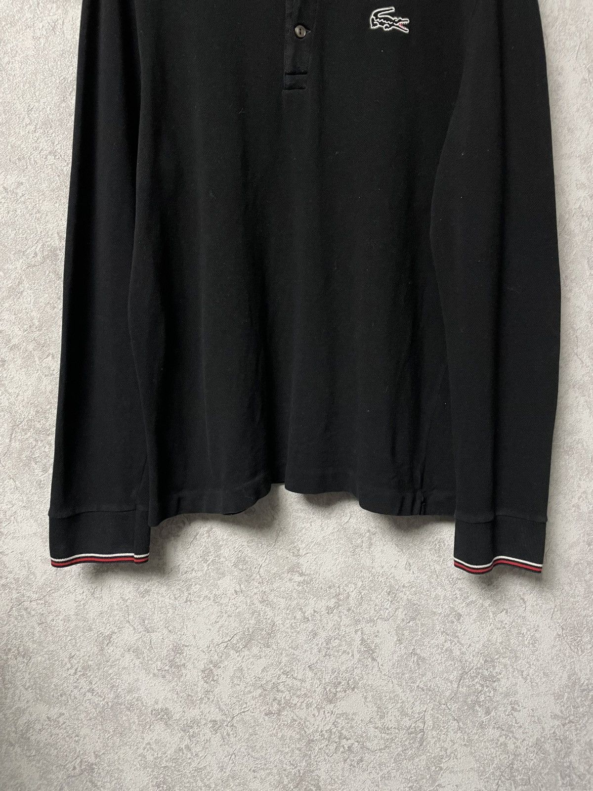Lacoste Vintage Lacoste Black Long Sleeve Polo Shirt Size US M / EU 48-50 / 2 - 3 Thumbnail