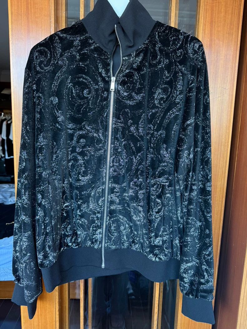 Versace Versace Flocked Sequin Men's Jacket - dmc Size US XXL / EU 58 / 5 - 1 Thumbnail