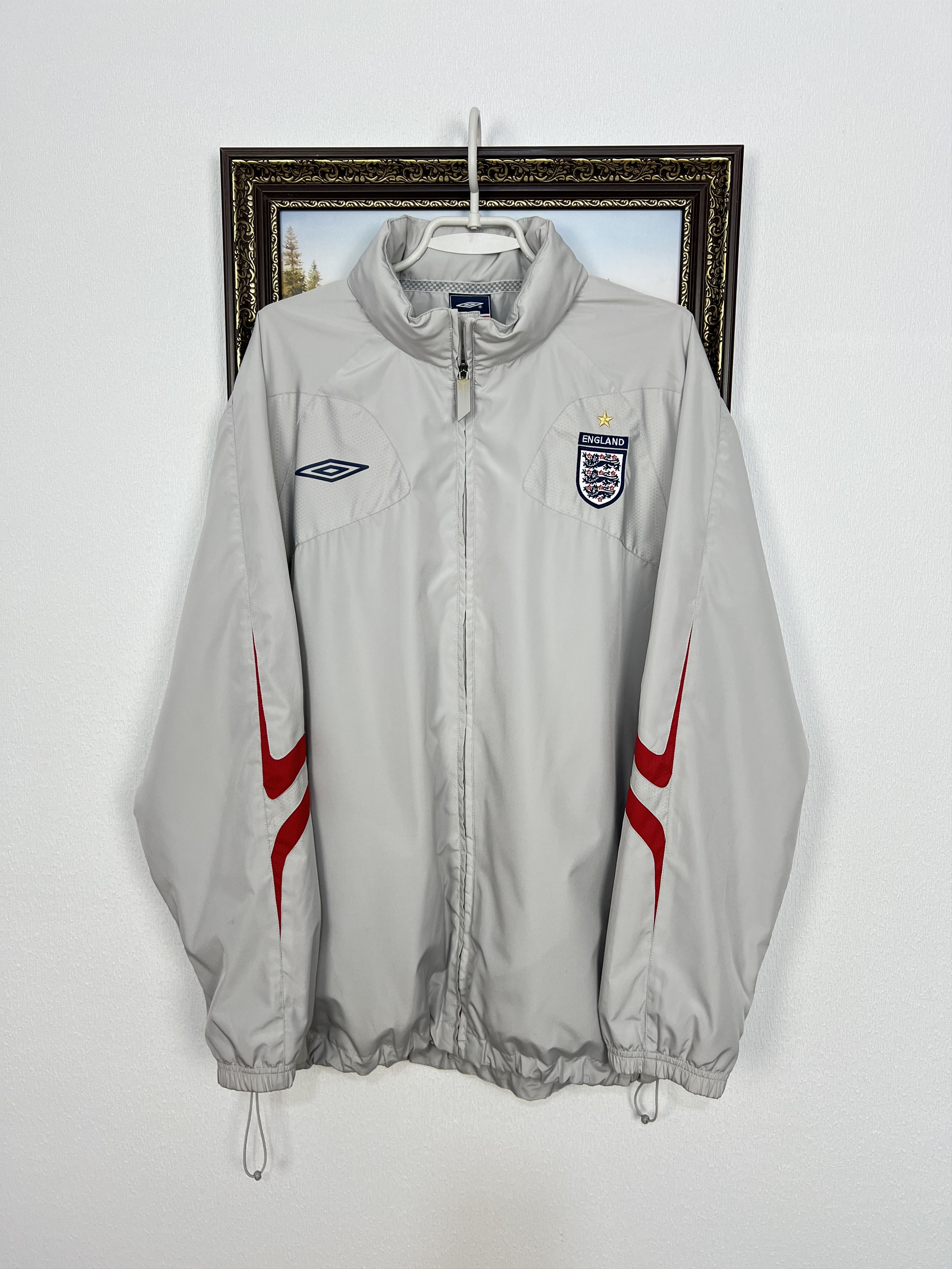 Umbro Vintage Umbro England Football Jacket Soccer Track Top Mens Size US XL / EU 56 / 4 - 1 Thumbnail