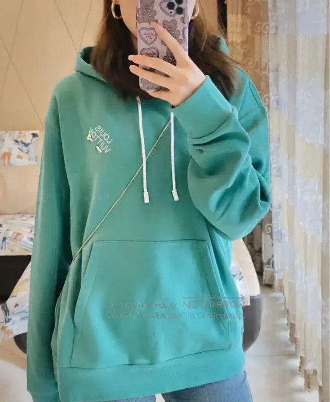 Louis Vuitton Louis Vuitton Green Cotton Men's Hoodie . Size US L / EU 52-54 / 3 - 9 Thumbnail