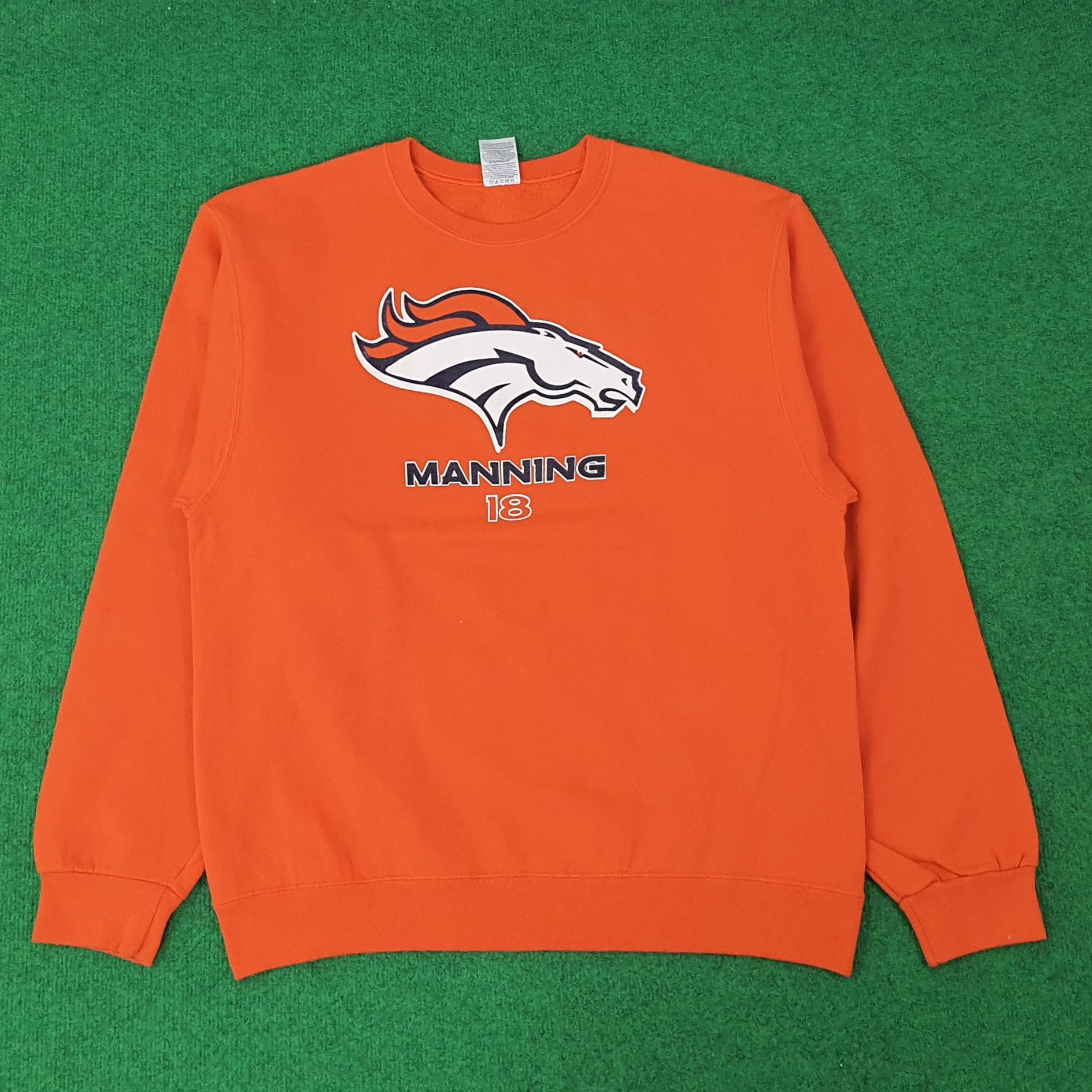 NFL Vintage NFL Jerzees Manning Sports Team Sweatshirt C226N18 Size US M / EU 48-50 / 2 - 1 Thumbnail