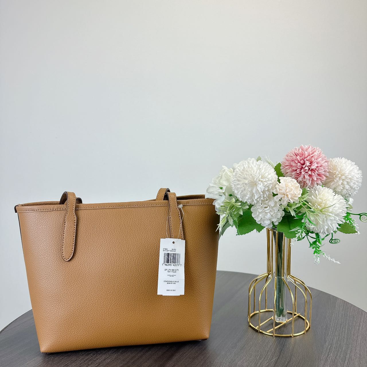 Coach Coach CT859 Small City Tote Bag IN Light Saddle Size ONE SIZE - 3 Thumbnail