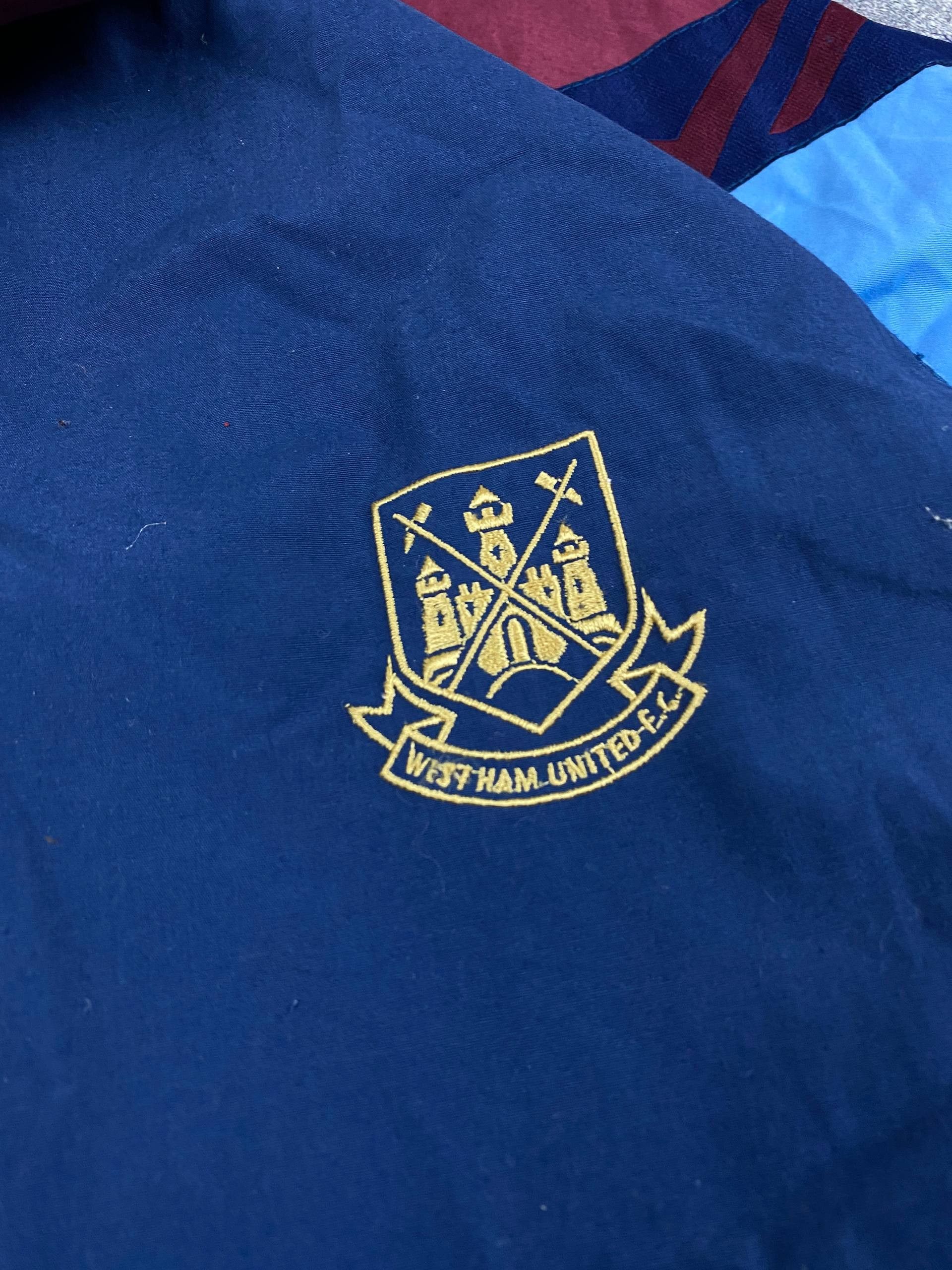 PONY Vintage West Ham United Pony Training Jacket 1995-1997 Size US L / EU 52-54 / 3 - 5 Thumbnail