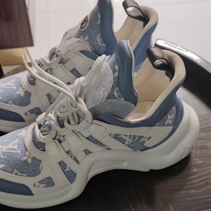 Louis Vuitton Louis Vuitton Archlight Denim Sneakers for Women -2508 Size US 9.5 / IT 39.5 - 1 Thumbnail