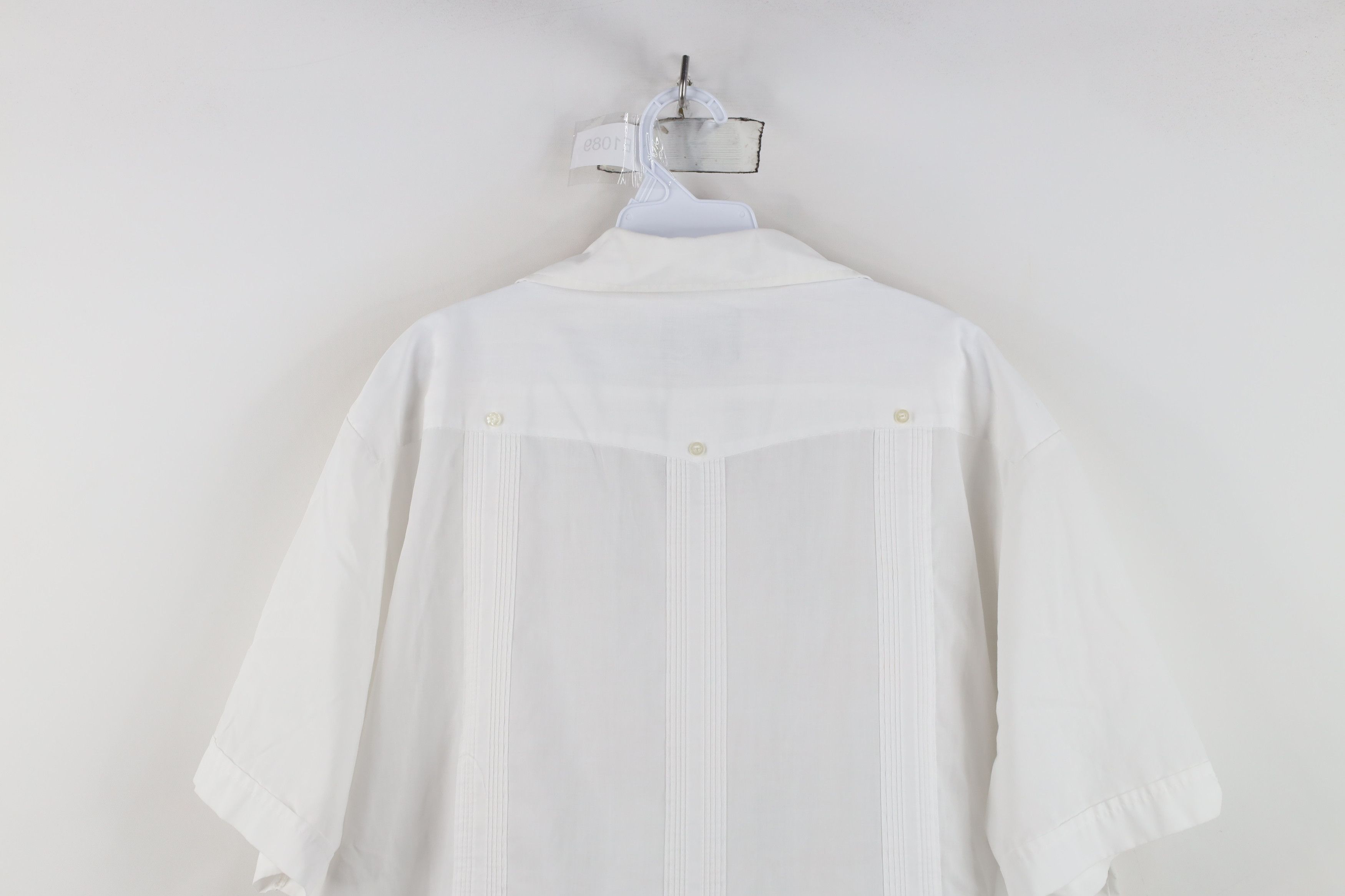 Vintage Vintage 70s Rockabilly Wedding Beach Button Shirt White Size US XL / EU 56 / 4 - 13 Thumbnail
