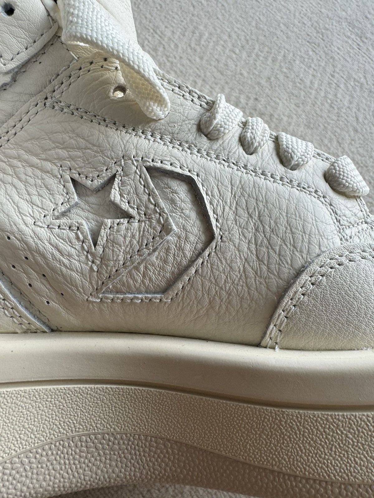 Converse × Rick Owens Drkshdw NEW | TURBOWPN DRKSHDW X CONVERSE WOMENS WHITE/MILK Size US 10 / IT 40 - 8 Thumbnail