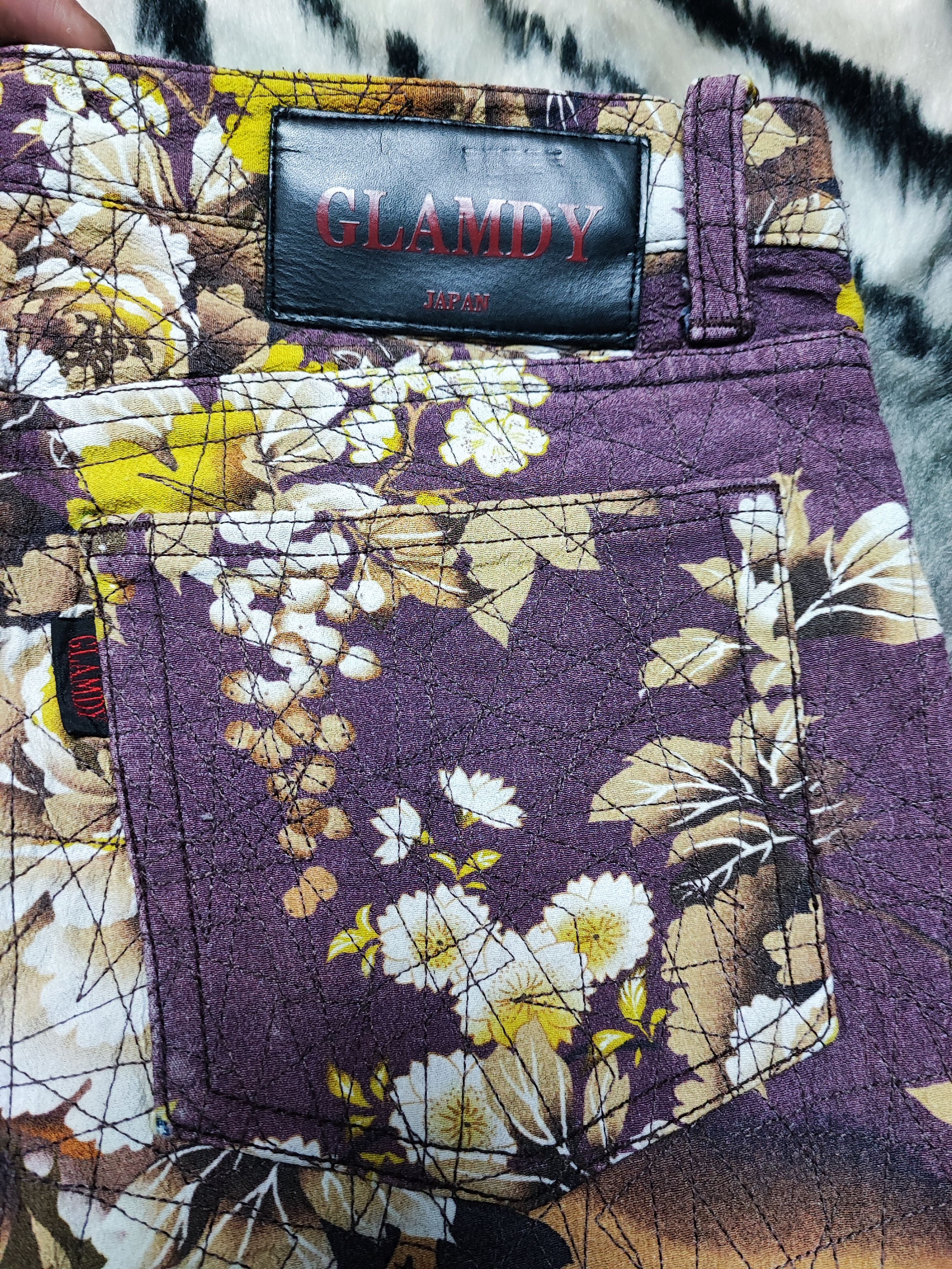 Japanese Brand Glamdy Full Print Flower Motive Hybrid Restructure Size US 30 / EU 46 - 10 Thumbnail