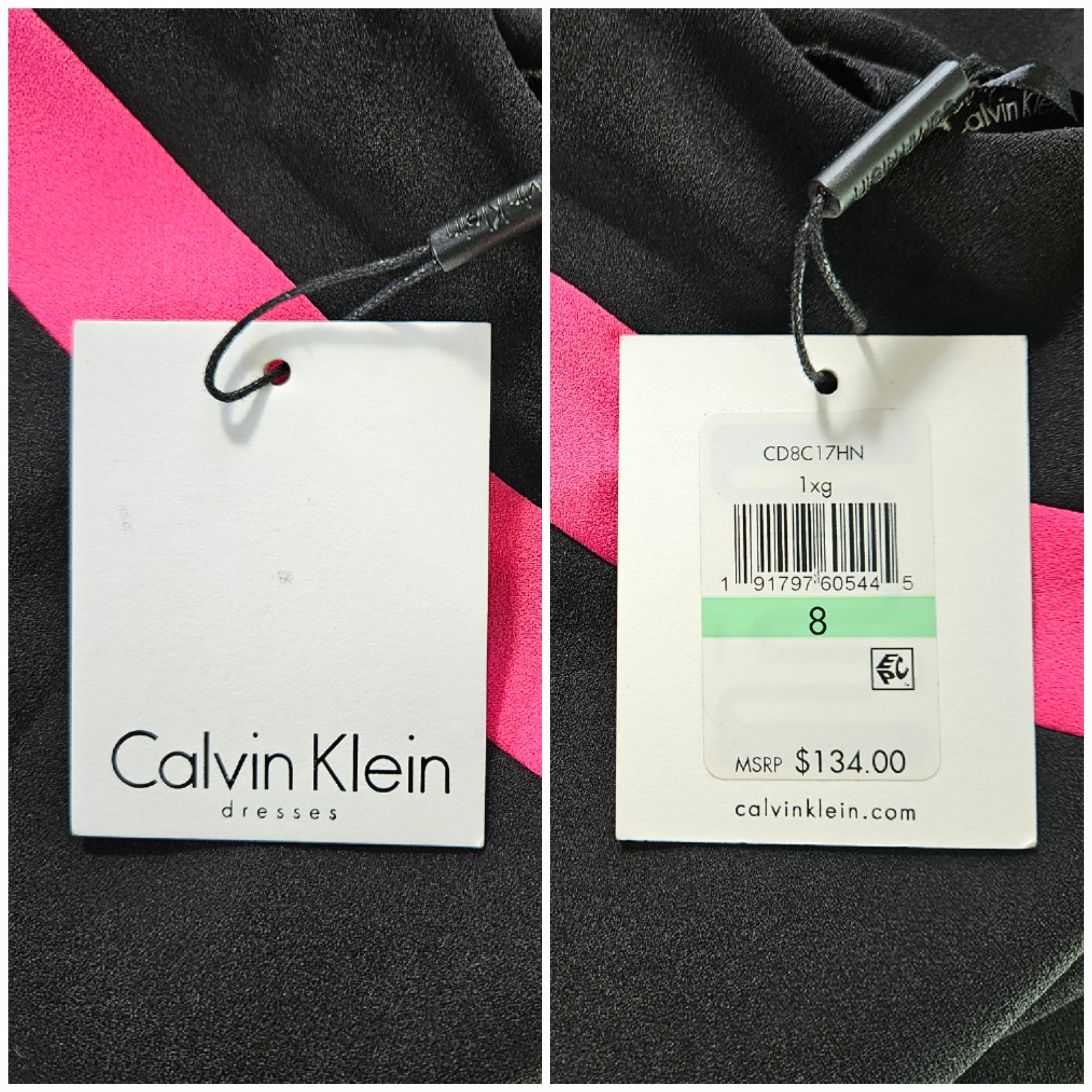 Calvin Klein Calvin Klein Size 8 Dress Black Striped Bodycon Artsy Sleeve Size M / US 6-8 / IT 42-44 - 8 Thumbnail