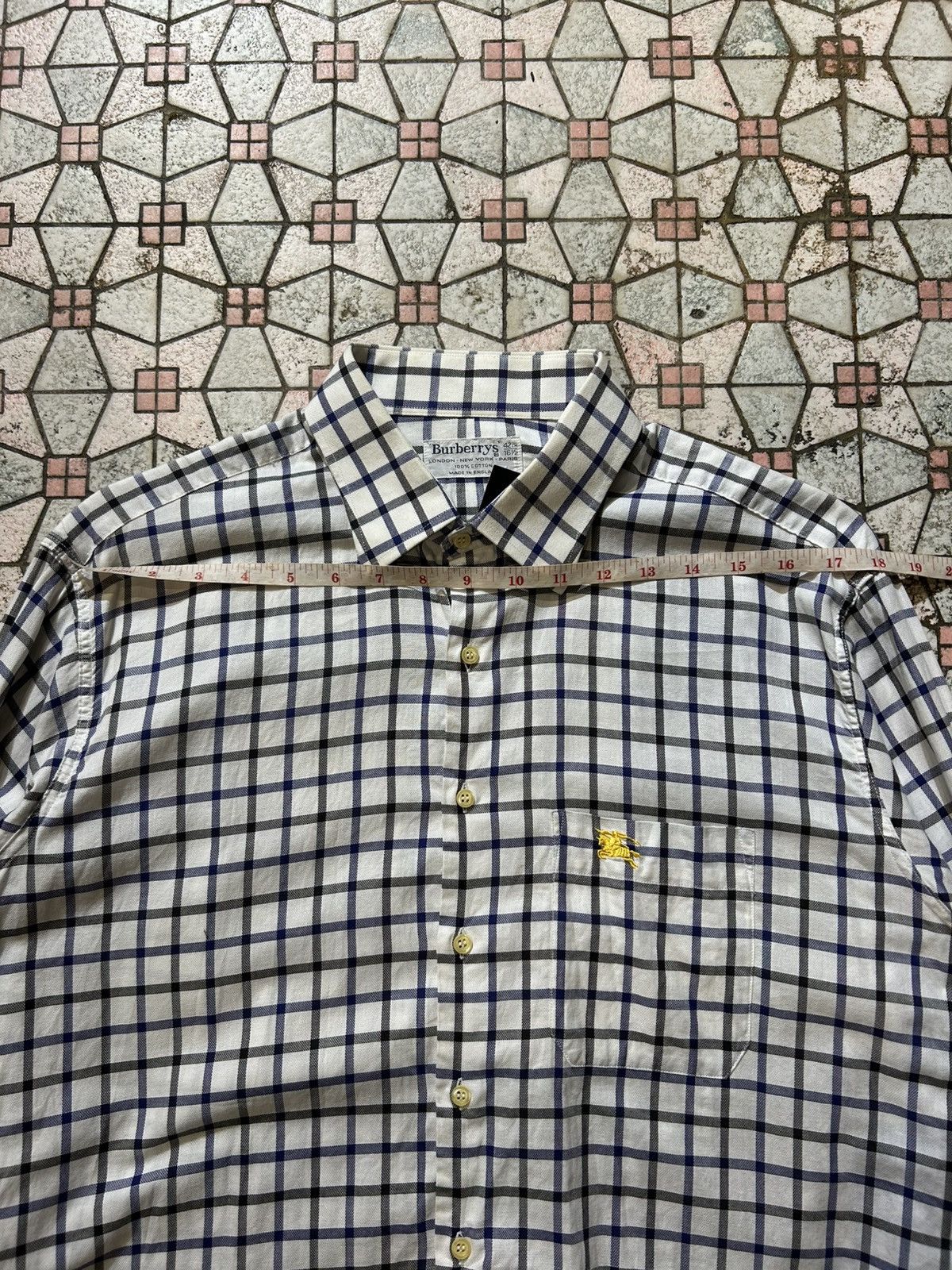 Burberry Burberry Button Up Long Sleeve Shirt Size US L / EU 52-54 / 3 - 11 Thumbnail