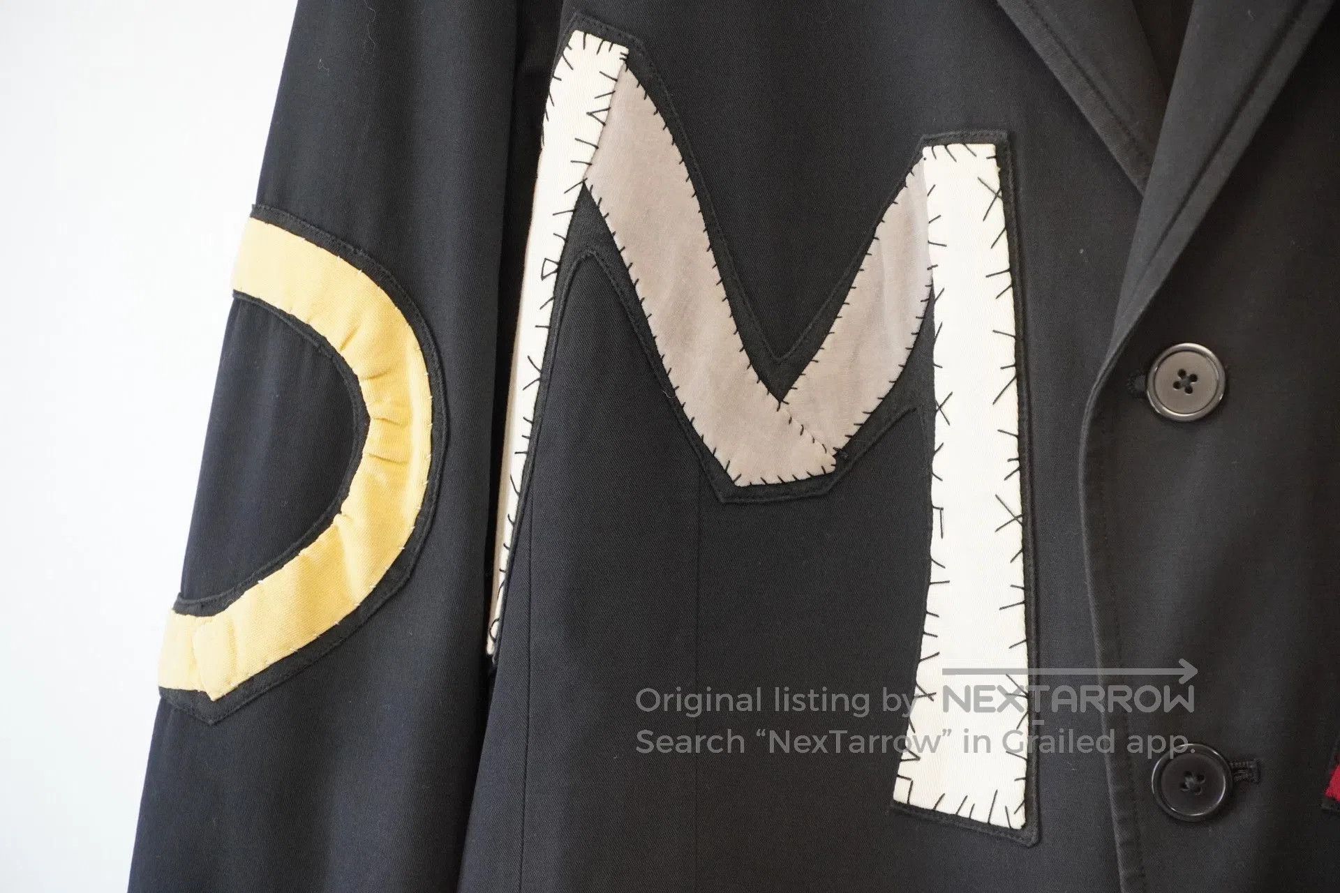 Yohji Yamamoto Yohji Yamamoto Letter Patch Jacket. Size US M / EU 48-50 / 2 - 5 Thumbnail