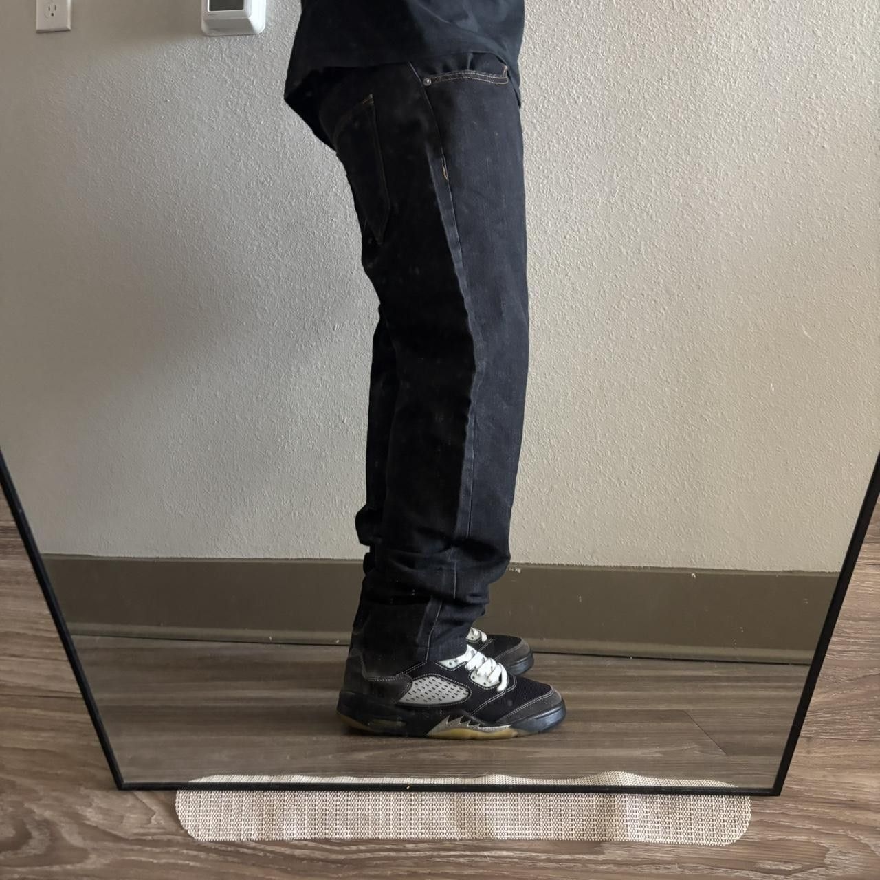 Japanese Brand Crazy Vintage Y2K/2000s Grunge Black Essential Denim Jeans! 34x29 Size US 34 / EU 50 - 2 Thumbnail