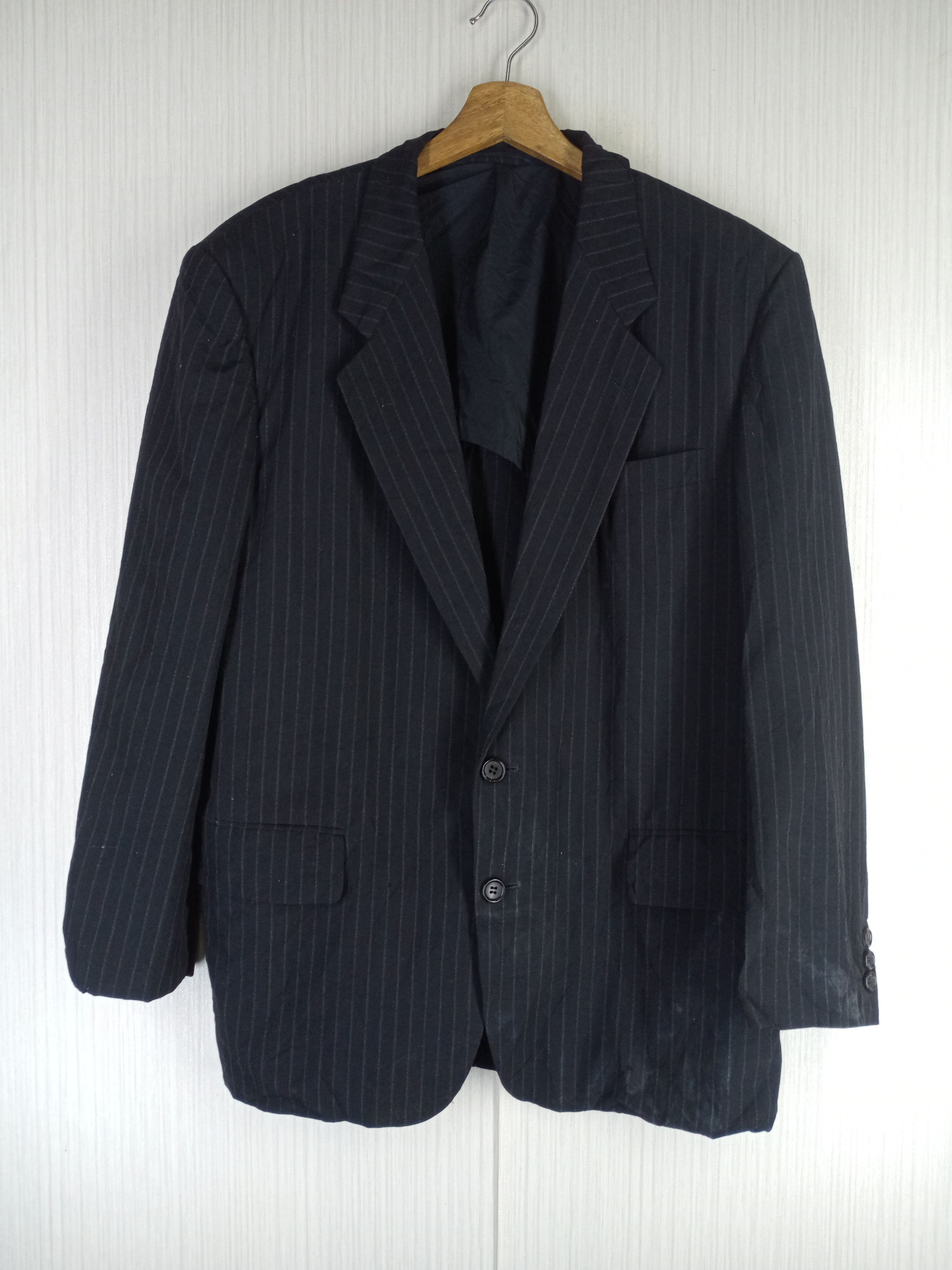 Comme des Garcons Homme Vintage COMME Des GARCONS HOMME Stripes Blazer Size US M / EU 48-50 / 2 - 1 Thumbnail