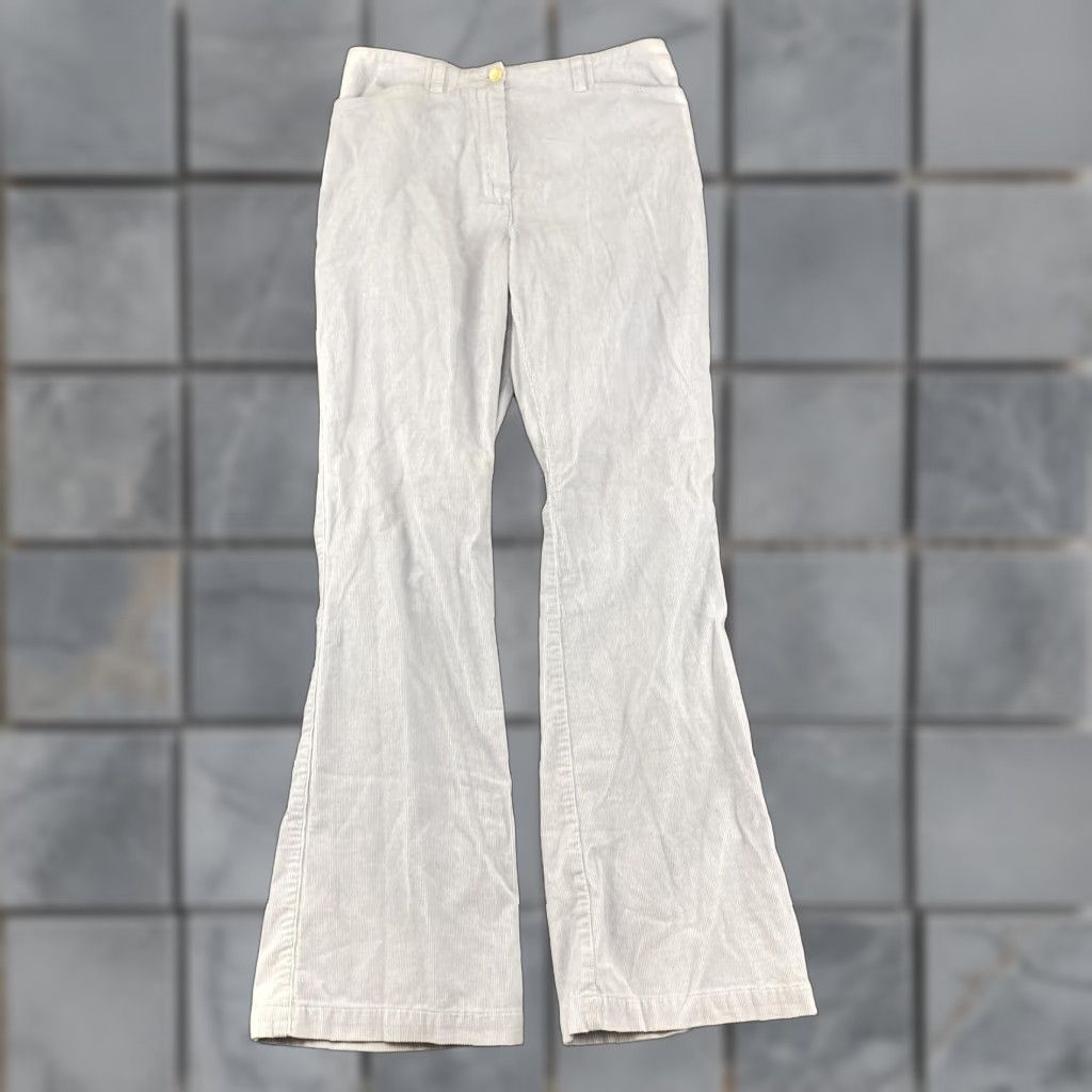Ralph Lauren Lauren Jeans Co Ralph Lauren Pants Womens 4 Light Gray Corduroy Bootcut Casual Size 27" / US 4 / IT 40 - 1 Thumbnail