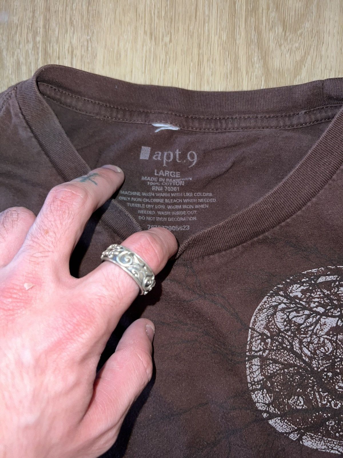 Apt. 9 Sick Affliction Style Grunge Moon & Tree Tee Size US M / EU 48-50 / 2 - 3 Thumbnail