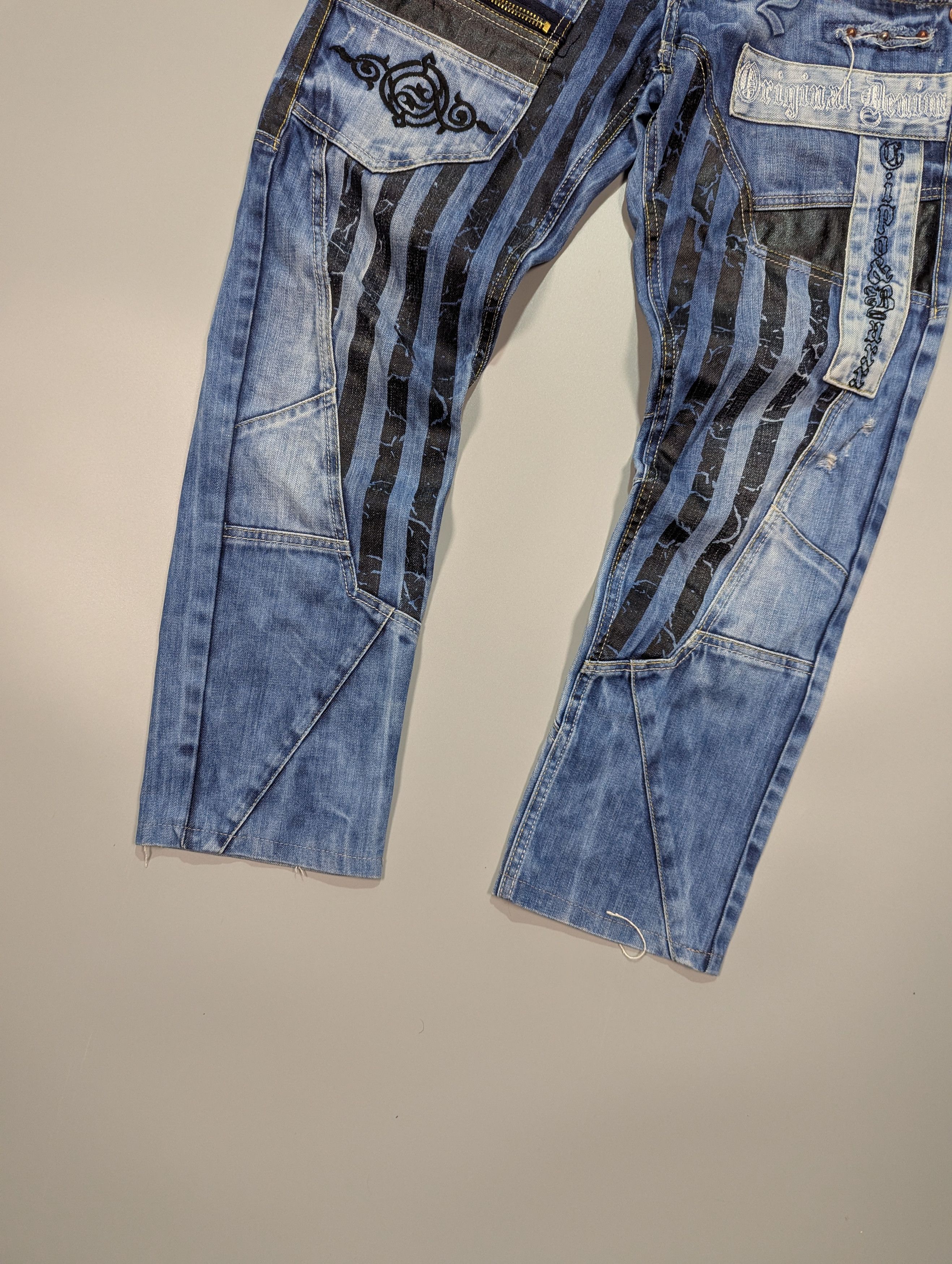 Japanese Brand CIPO BAXX Vintage Rapper Distressed Blue Y2K Jeans Men's Size US 29 - 2 Thumbnail