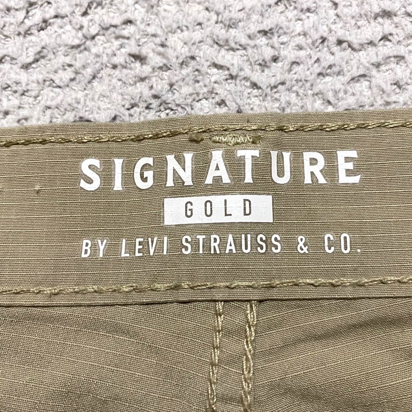Vintage Signature by Levi Strauss & Co. Levi's Signature Mens Shorts Cargo Beige 36 Mid Rise Utility Pocketed Outdoor Cotton Spandex Casual Wear Mens Size US 36 / EU 52 - 3 Thumbnail